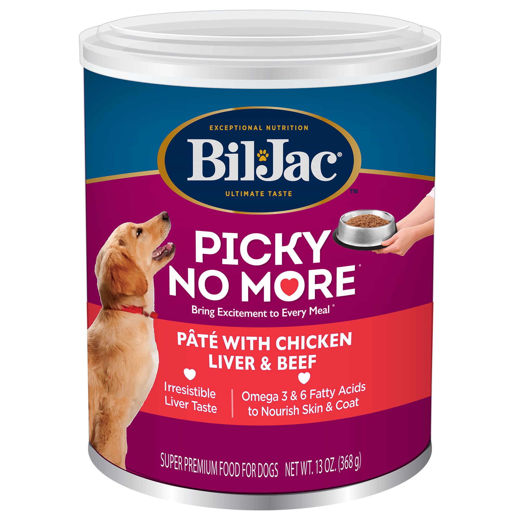 BilJac Picky No More Pate Adult & Senior Dog Wet Food 13 Oz.