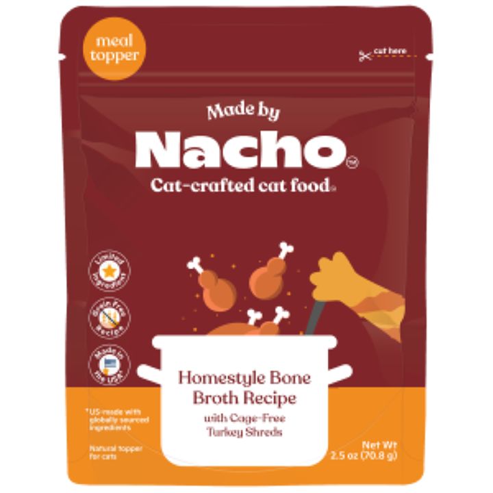 Made by Nacho Cat Homestyle Bone Broth Topper GrainFree, 2.5 Oz cat Wet Food PetSmart