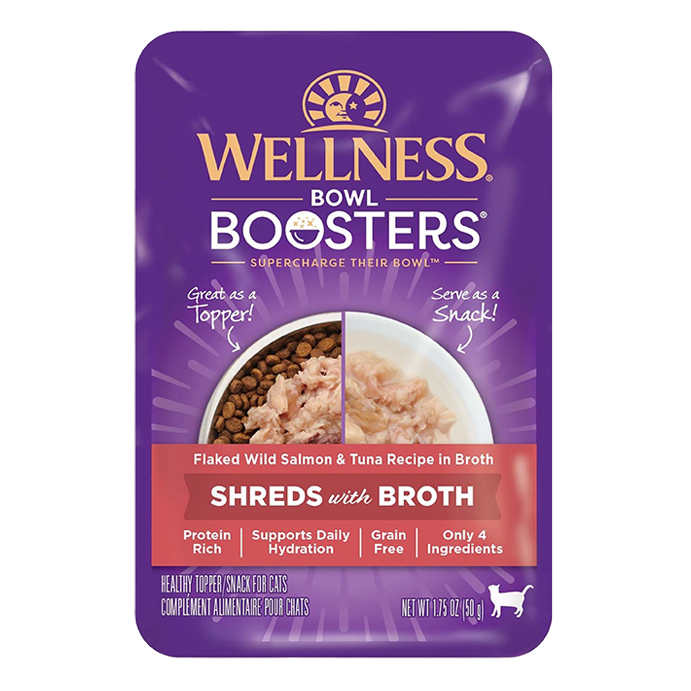 Wellness® Bowl Boosters Shreds with Broth Cat Food Topper High
