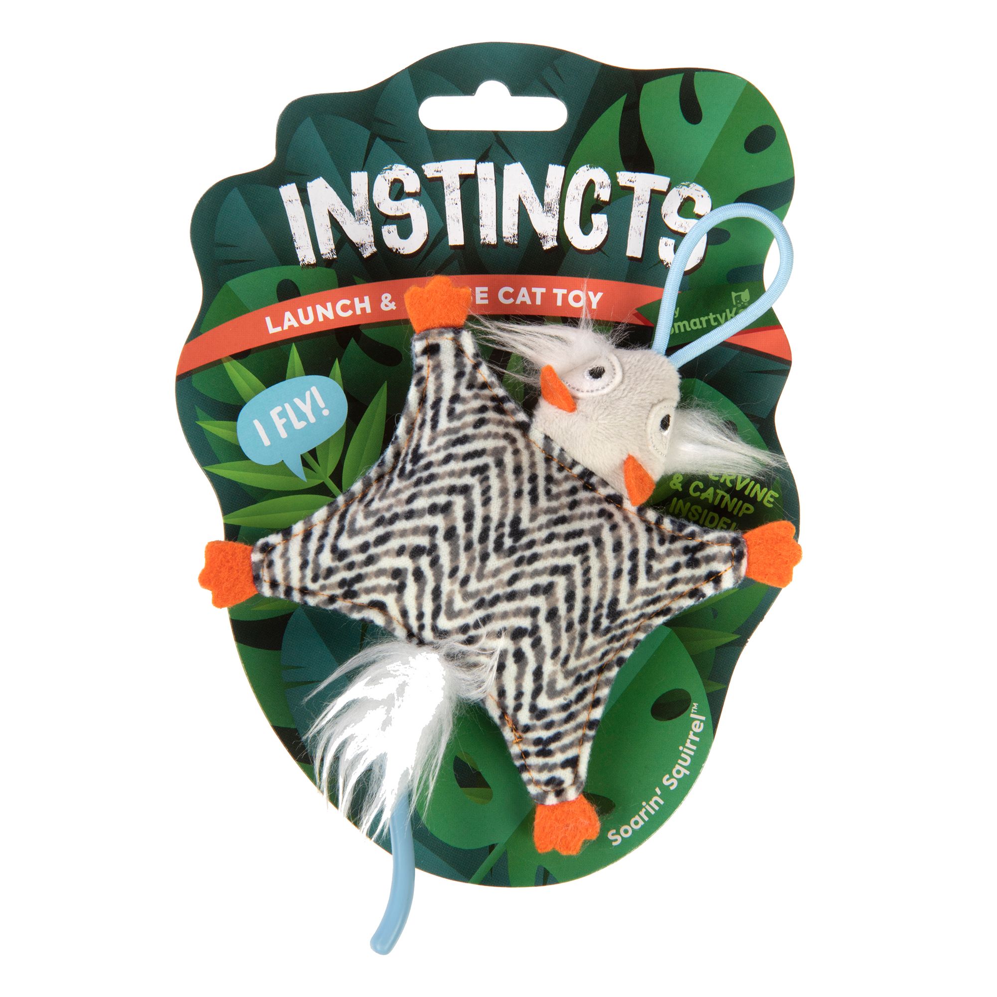 Instincts SmartyKat Soarin' Squirrel Cat Toy cat Plush, Balls & Mice