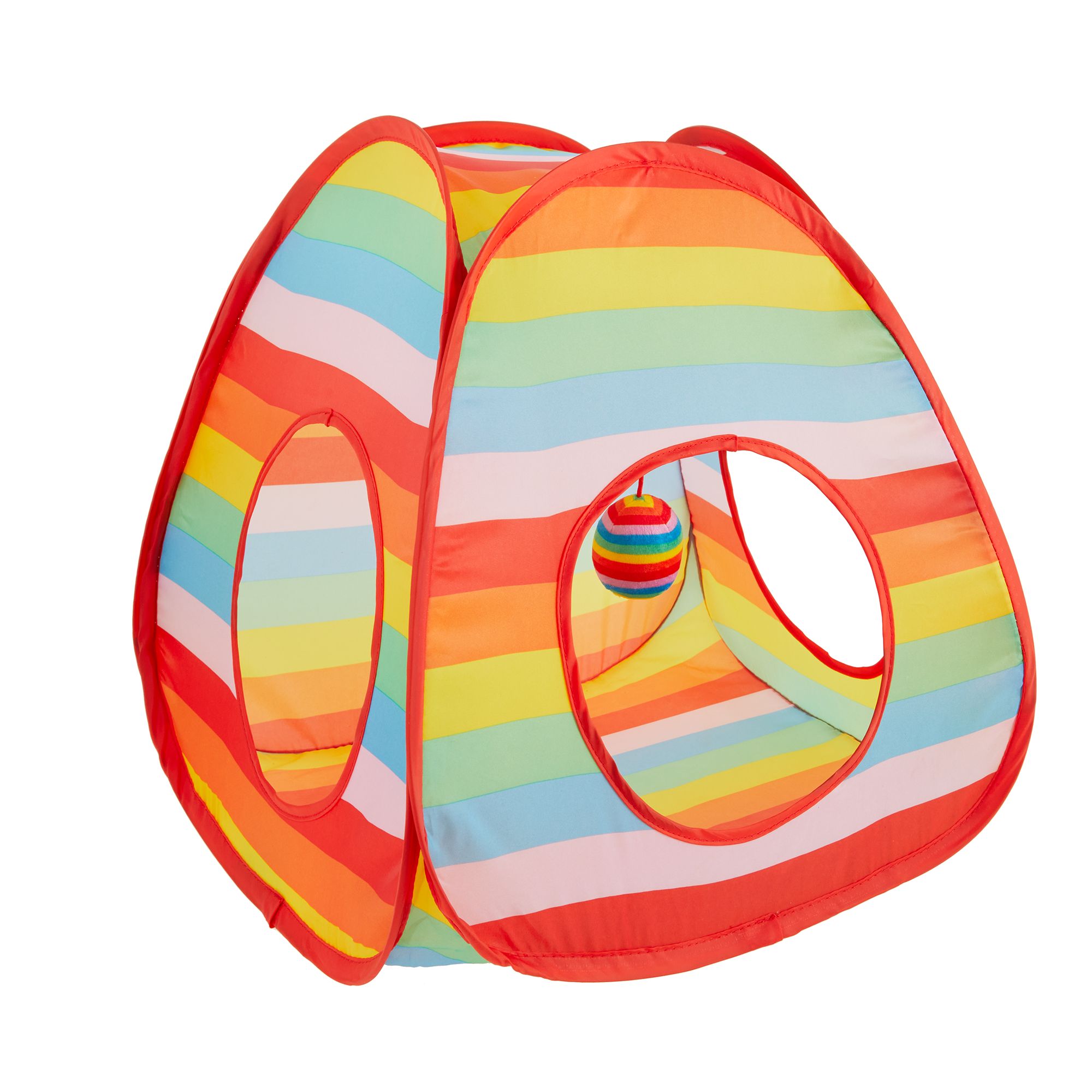 You Are Loved® Pride Rainbow Striped PopUp Tent Cat Toy cat Tunnels
