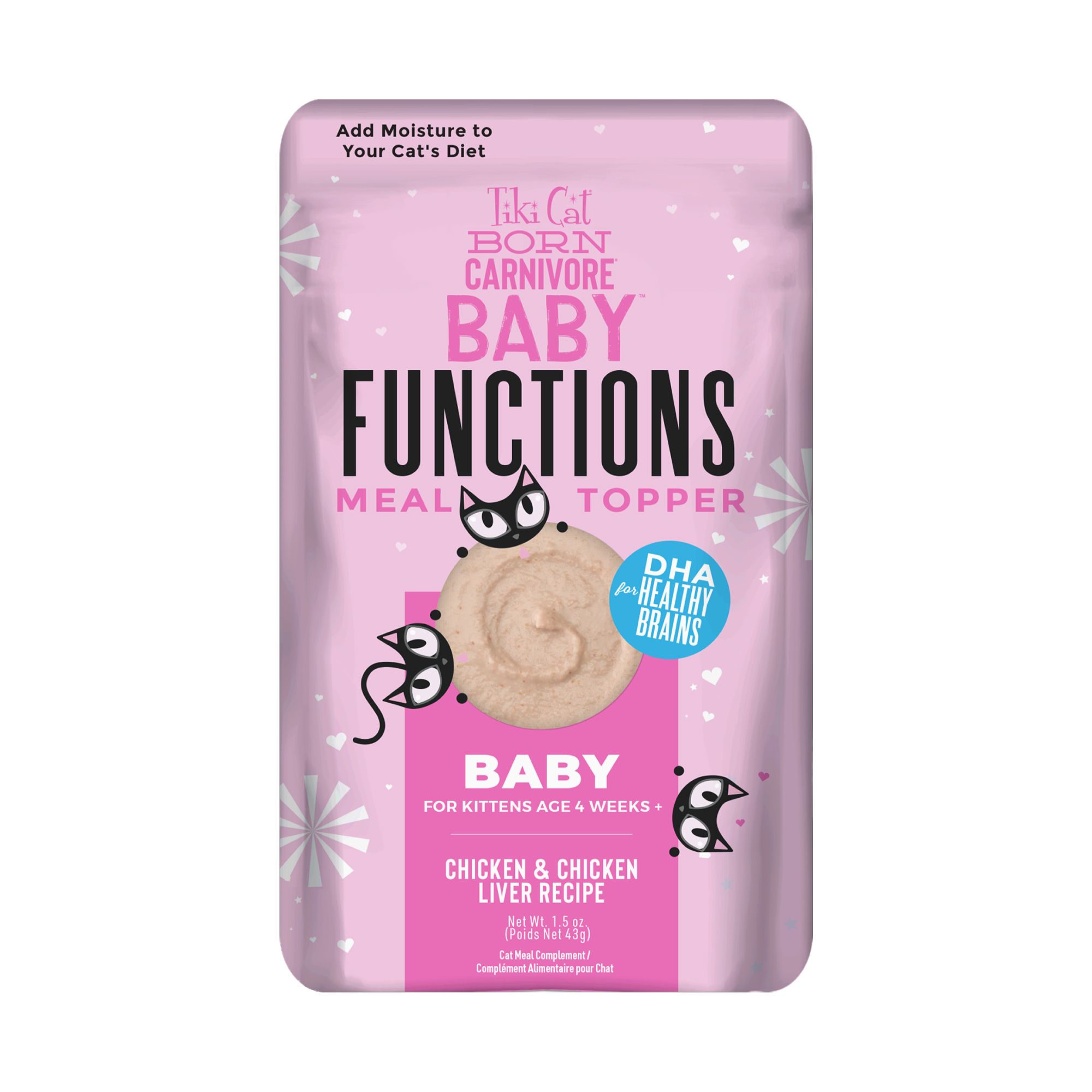 Tiki Cat Born Carnivore Baby Functional Topper Chicken & Chicken