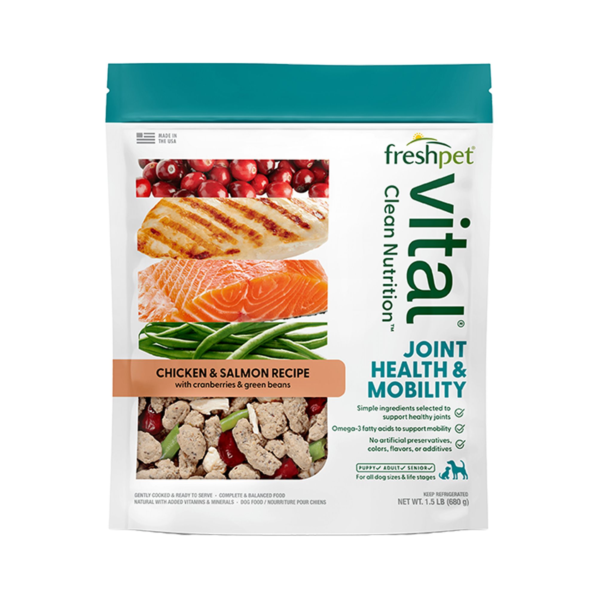 Freshpet Vital Benefits Joint Health All Life Stage Fresh Dog Food