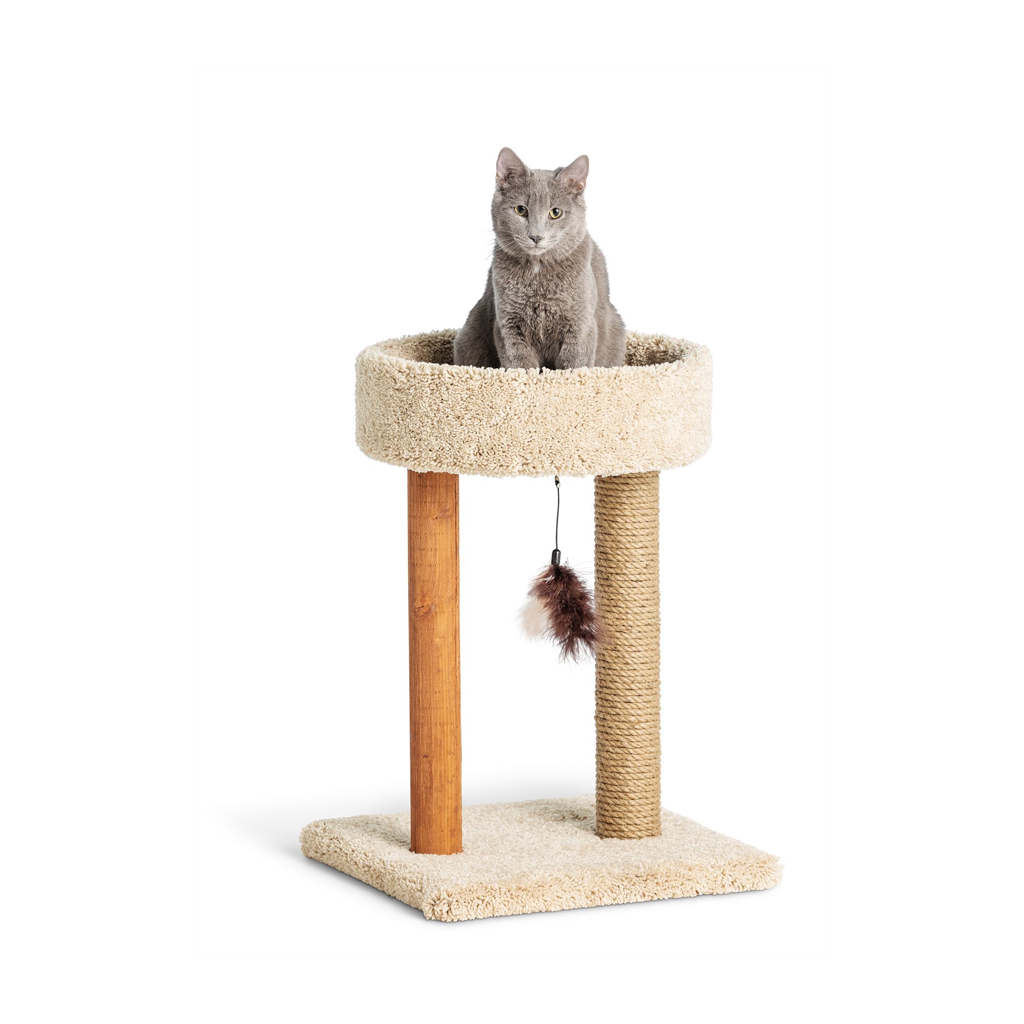 Whisker City® 23in Scratch & Play Two Posts Cuddler (COLOR VARIES)