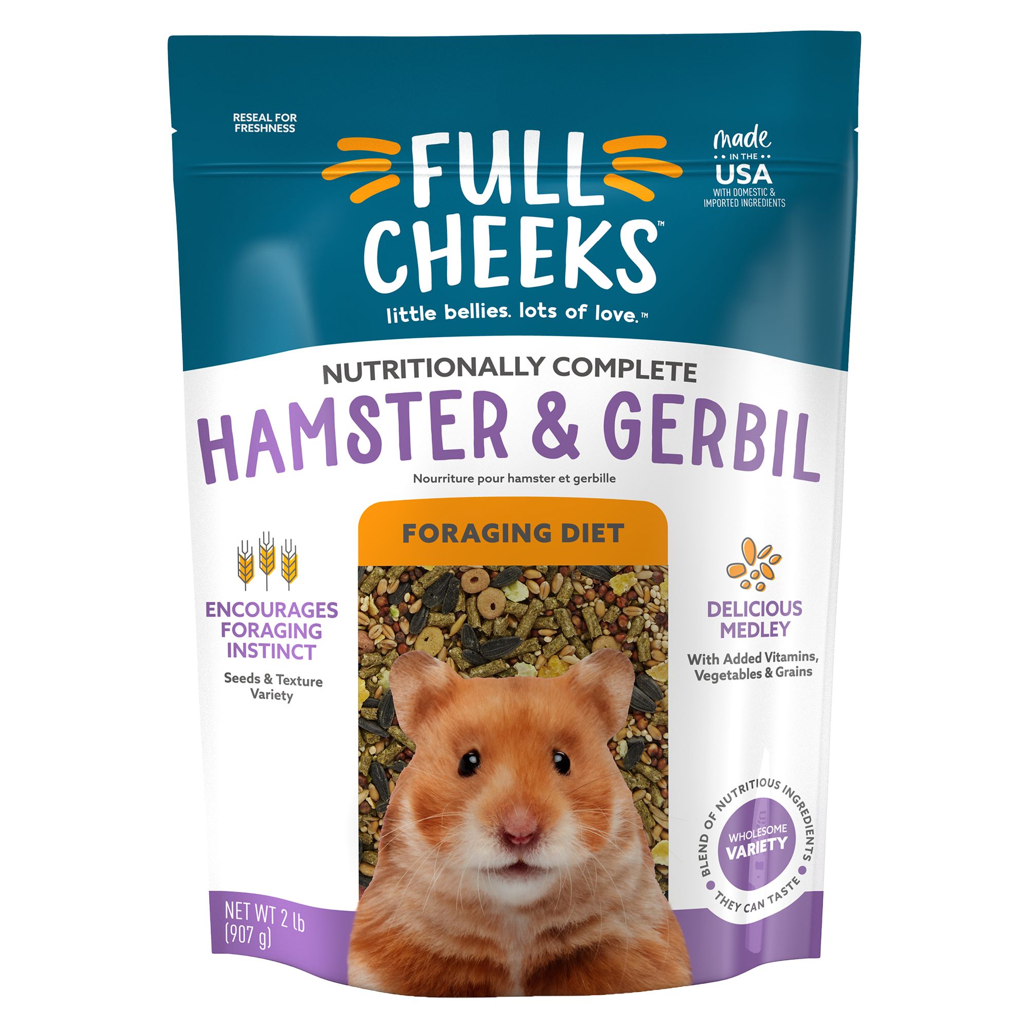 Full Cheeks™ Hamster & Gerbil Foraging Diet