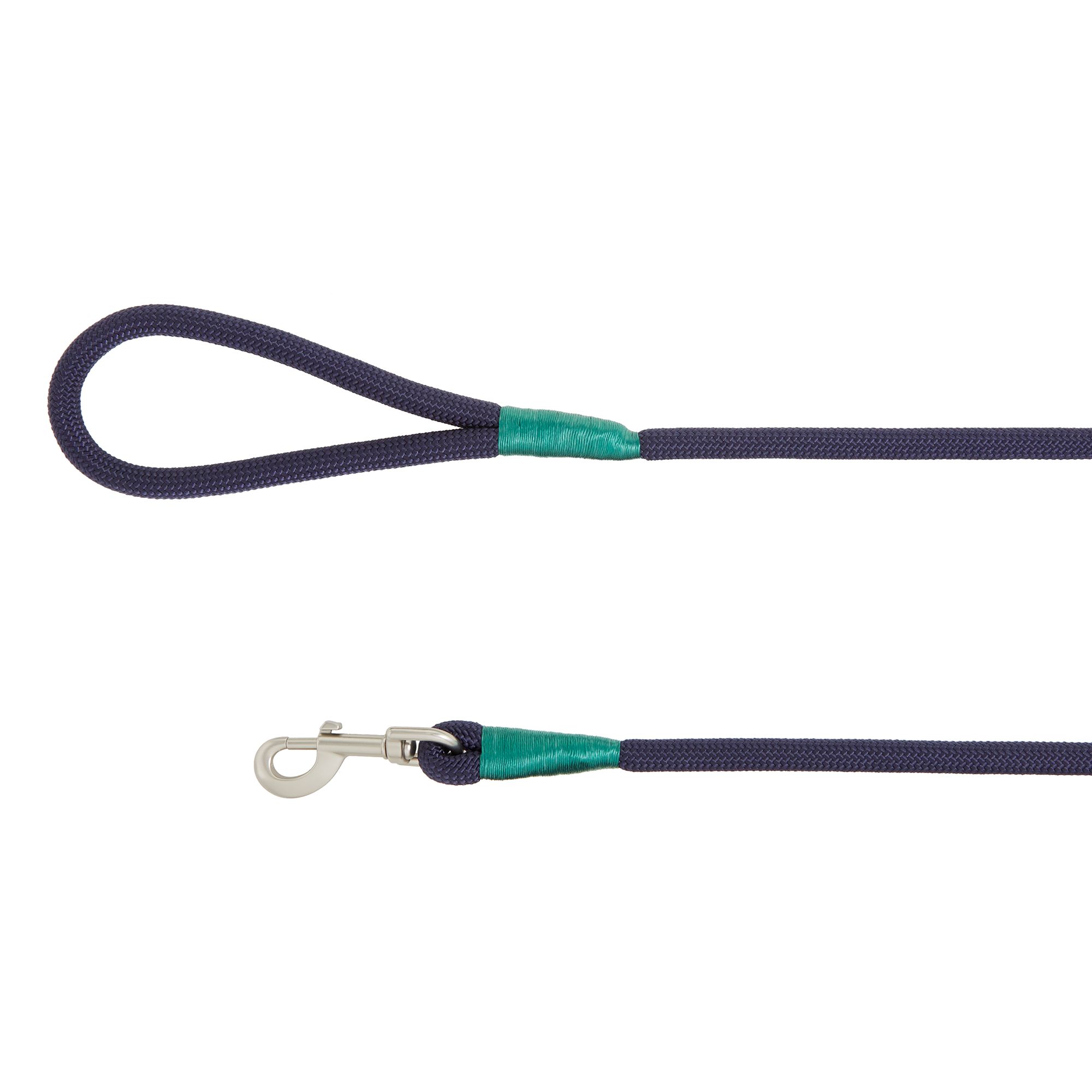 Top Paw® BackToSchool Green & Navy Rope Dog Leash 4ft long dog
