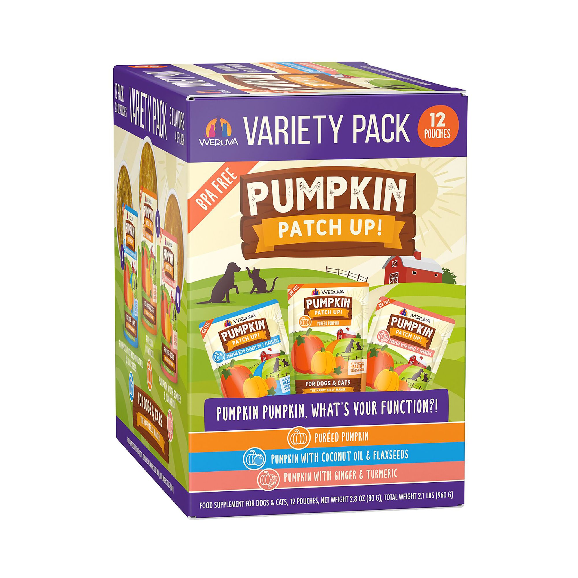 Pumpkin Patch Up! Supplement for Cats and Dogs Variety Pack, 12ct