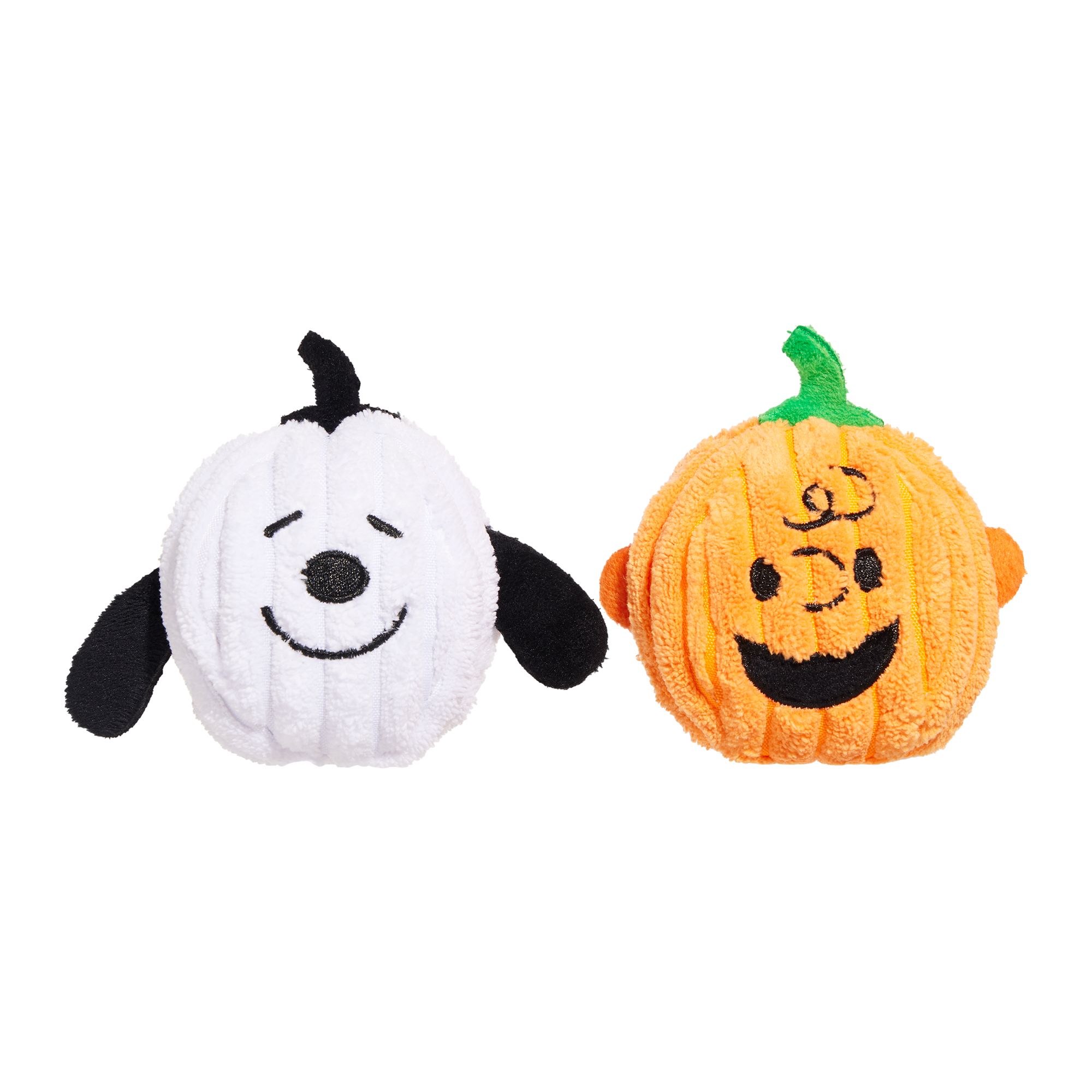 Bark Peanuts Halloween Charlie Brown & Snoopy Ball Dog Toy 2 Pack