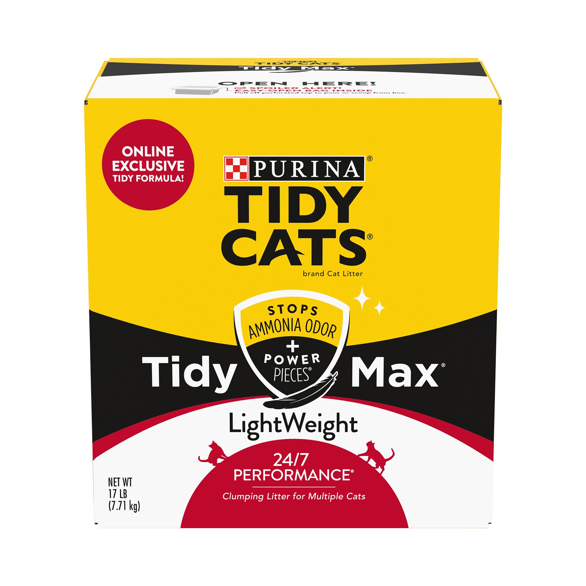 Purina® Tidy Cats® Tidy Max Lightweight 24/7 Performance Cat Litter Clumping, MultiCat cat