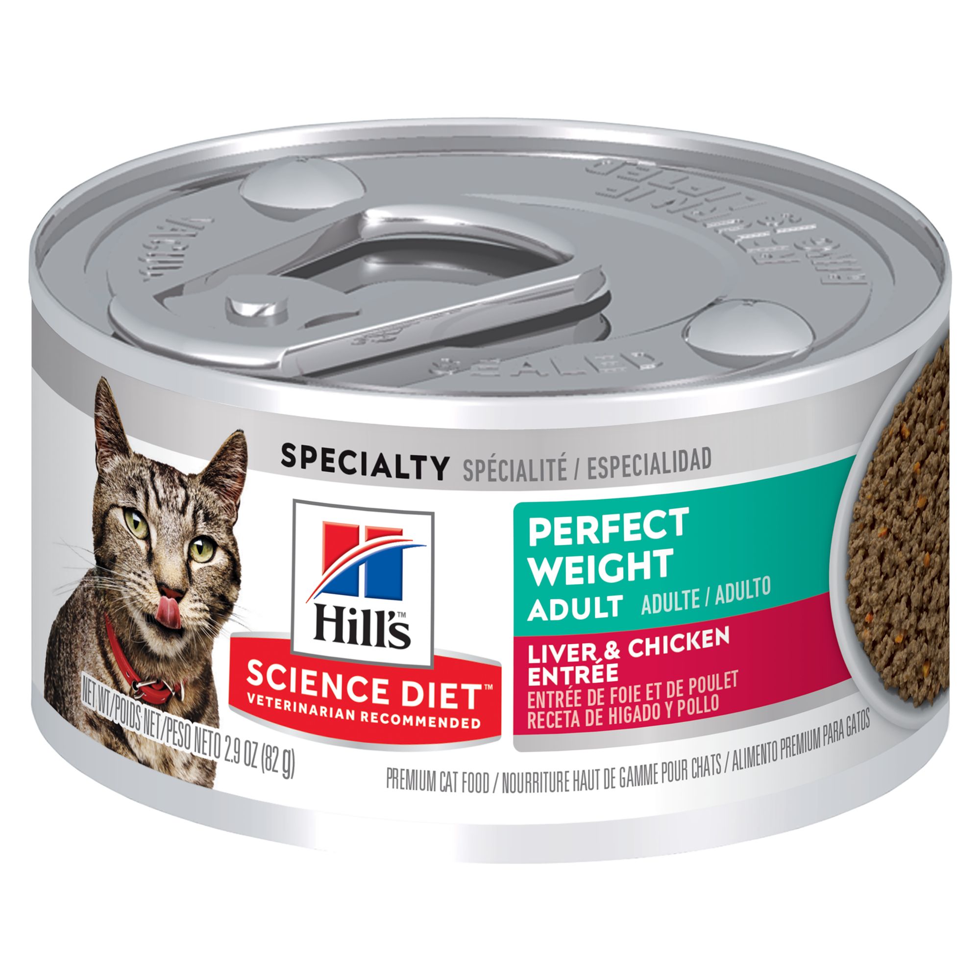 Hill's Science Diet Adult Perfect Weight Cat Food Liver & Chicken Entree