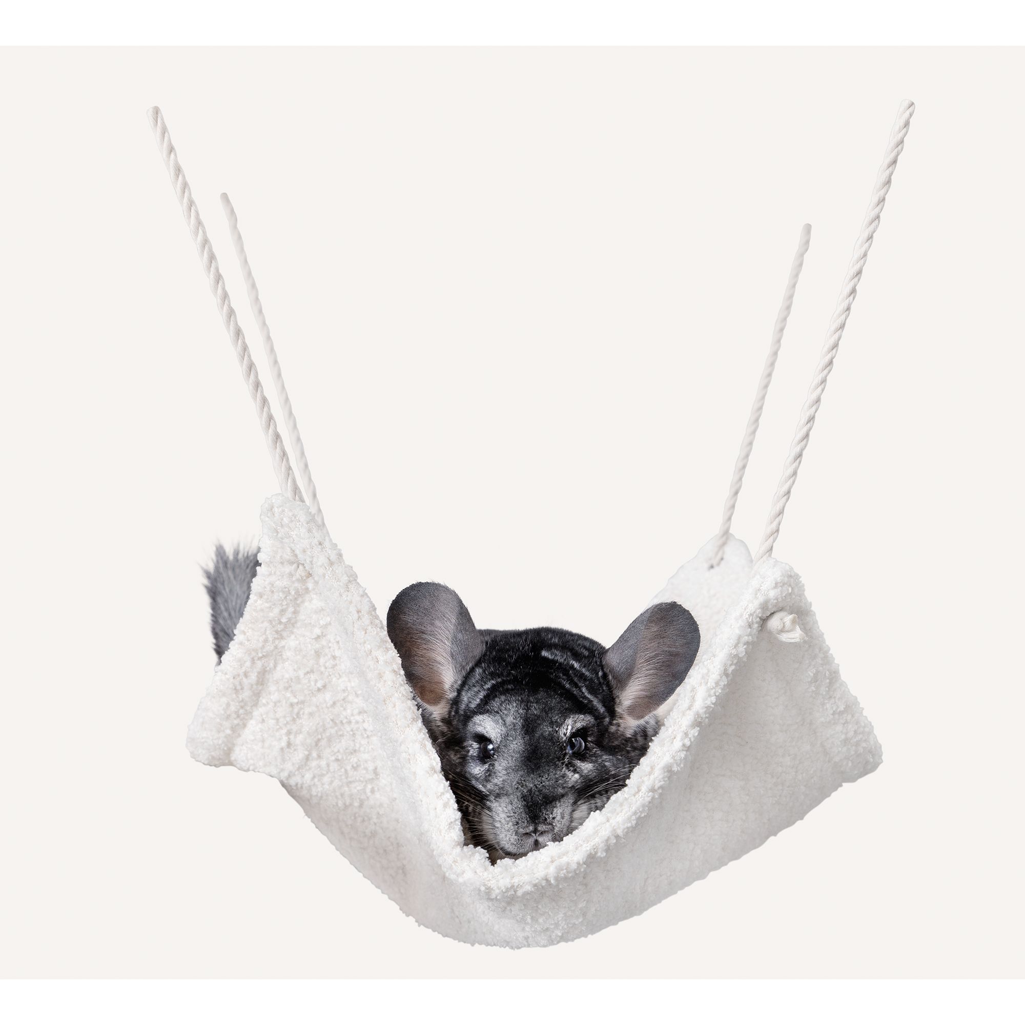 Nate & Jeremiah Cream Boucle Hammock small pet Tunnels & Hideouts