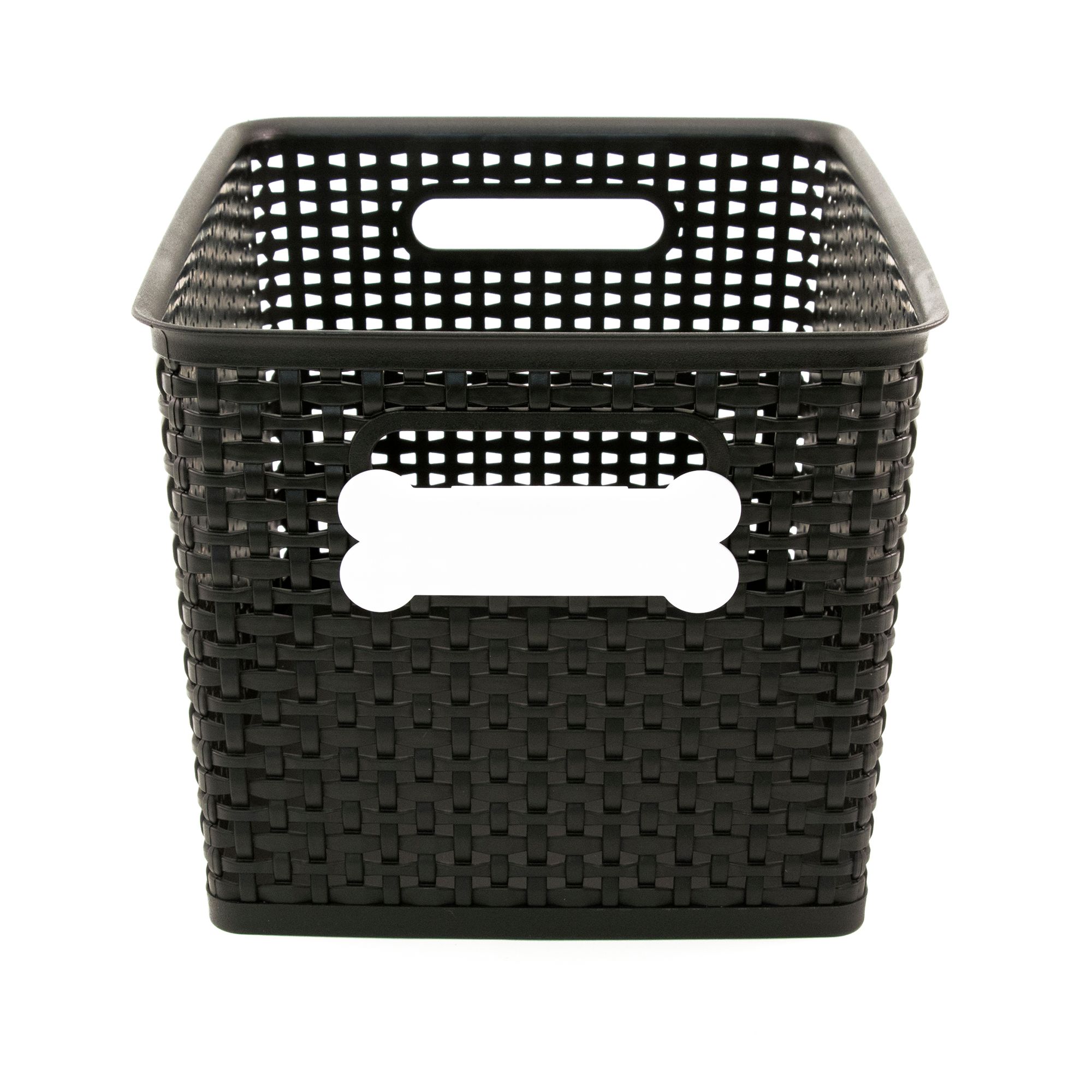 Paw Prints Toy Storage Bin with Dry Erase Label dog Toy Storage