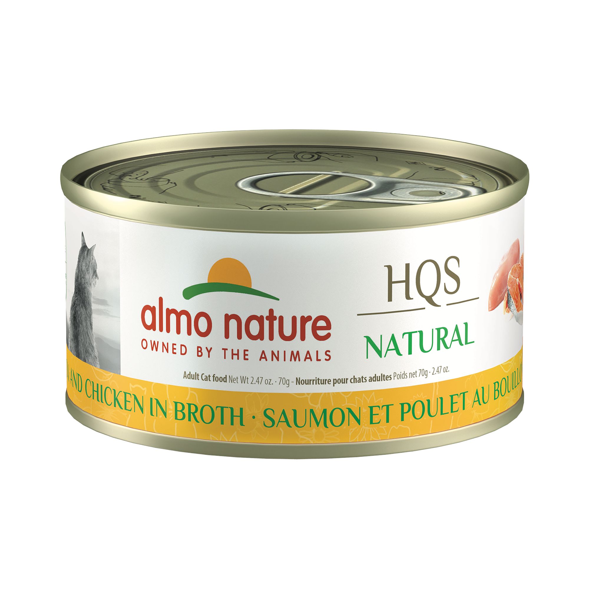 Almo Nature Wet Cat Food Salmon and Chicken in Broth cat Wet Food