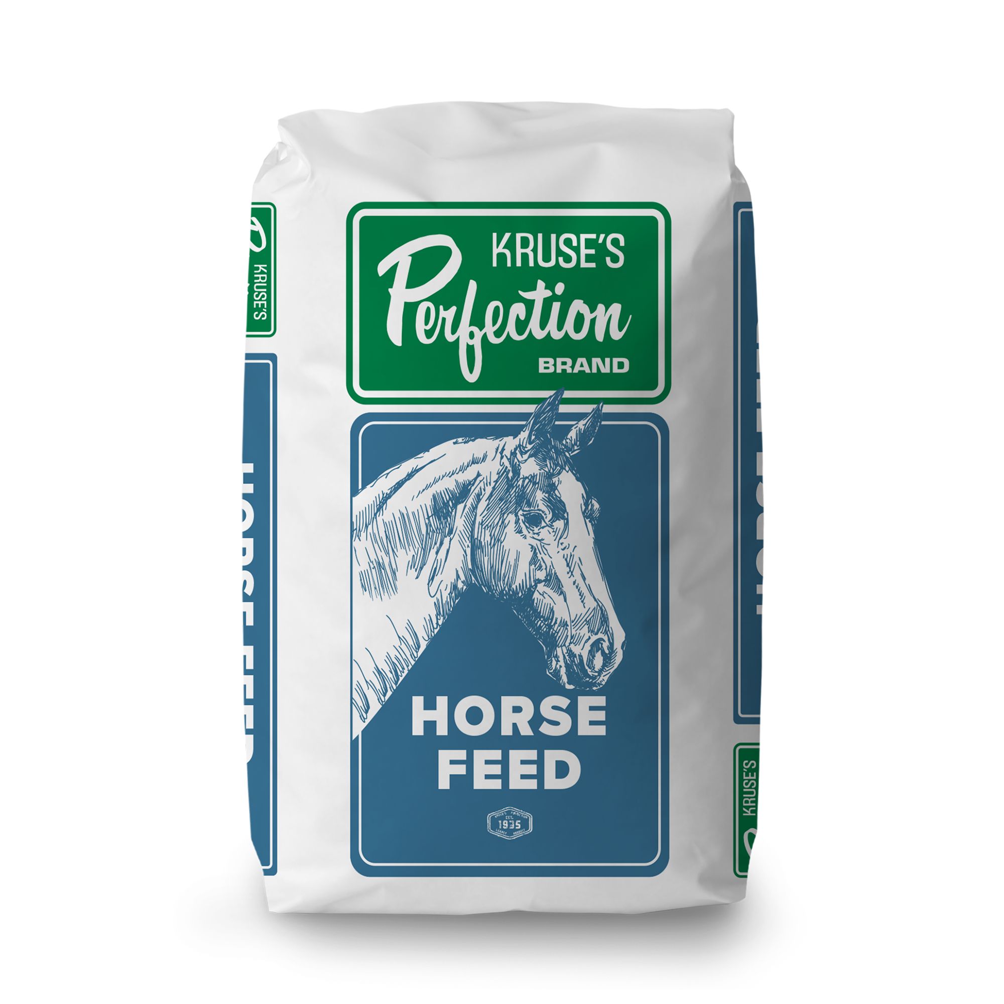 Kruse's Perfection Brand Perfectly Senior Winter Horse Feed, 50lb