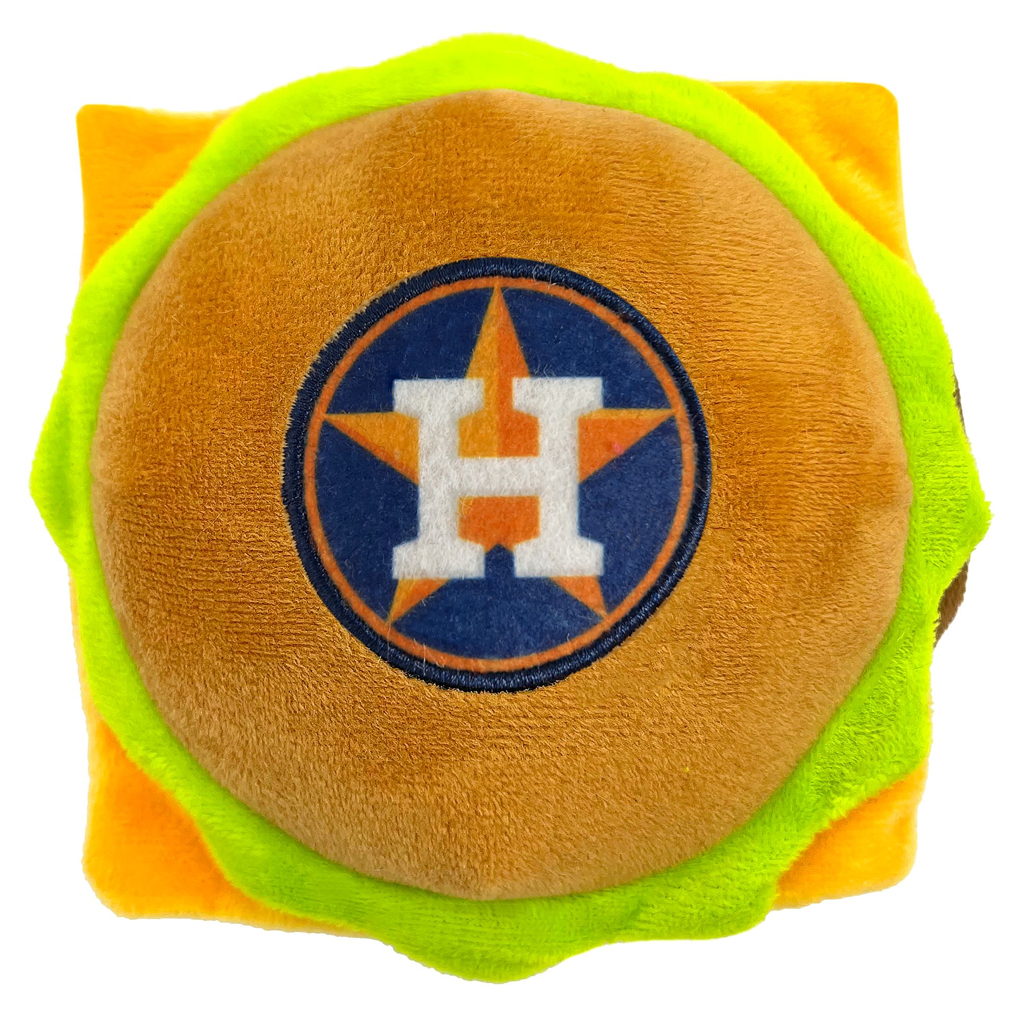 Pets First Houston Astros Plush Hamburger Dog Toy
