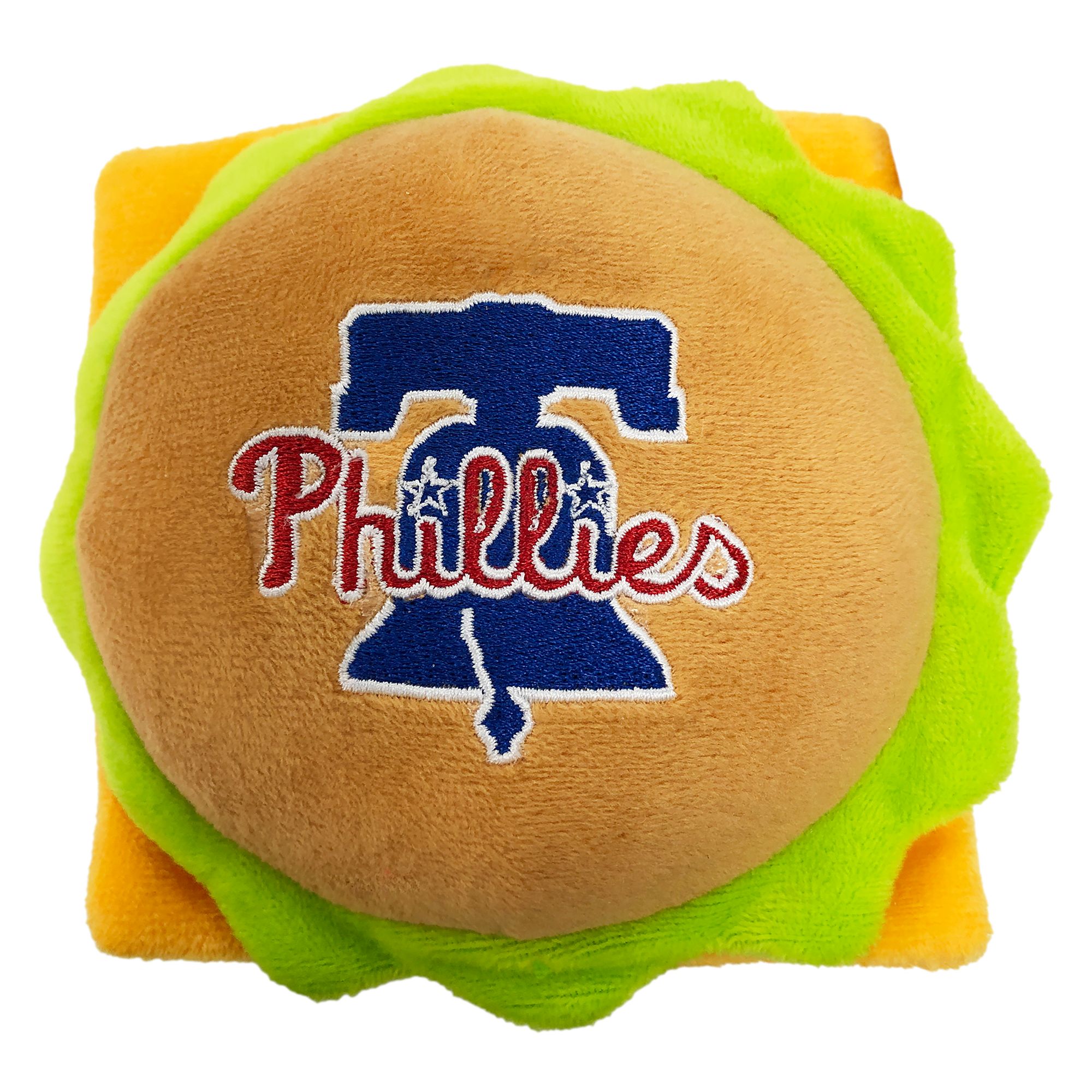 Pets First Philadelphia Phillies Plush Hamburger Dog Toy