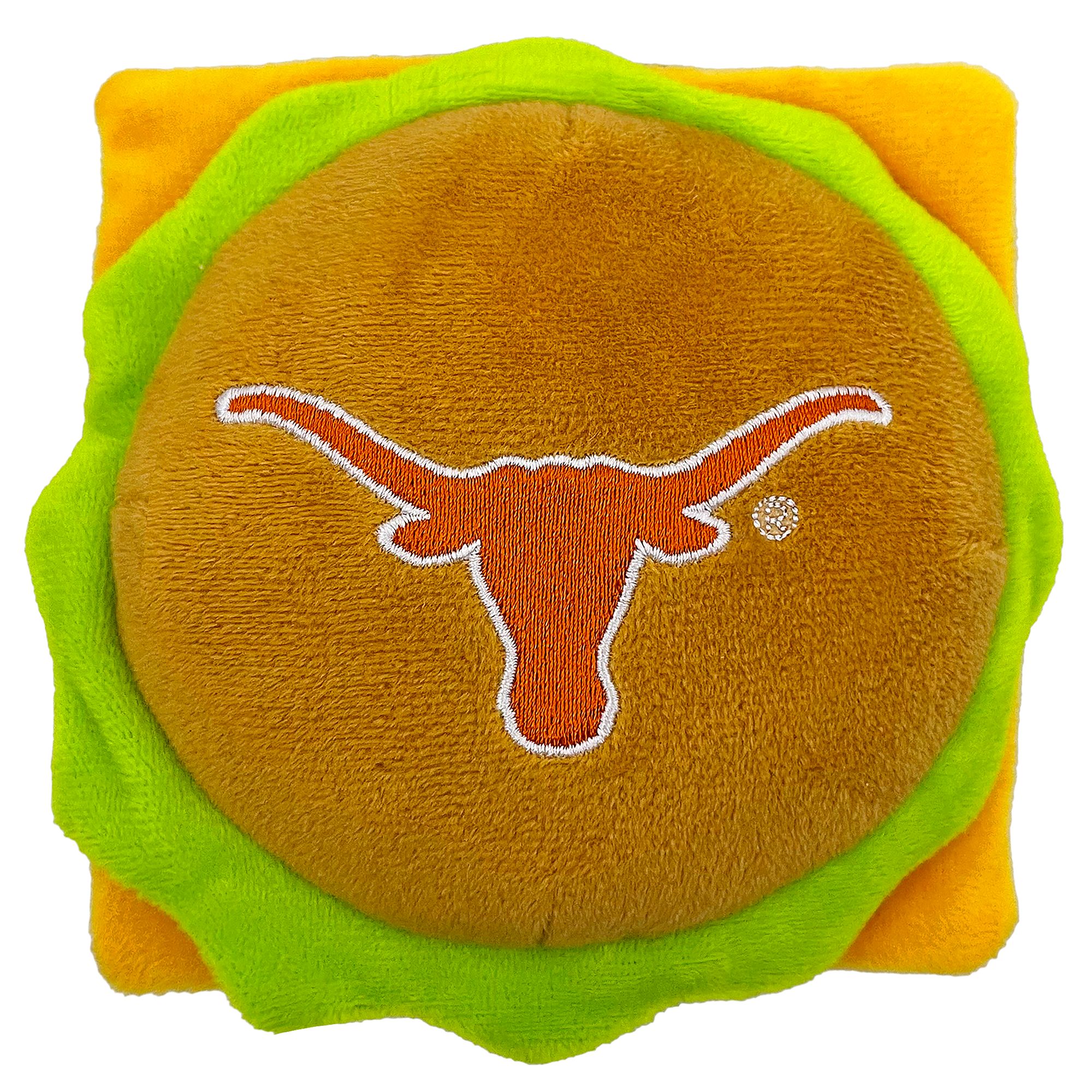 Pets First Texas Plush Hamburger Dog Toy dog Plush Toys PetSmart