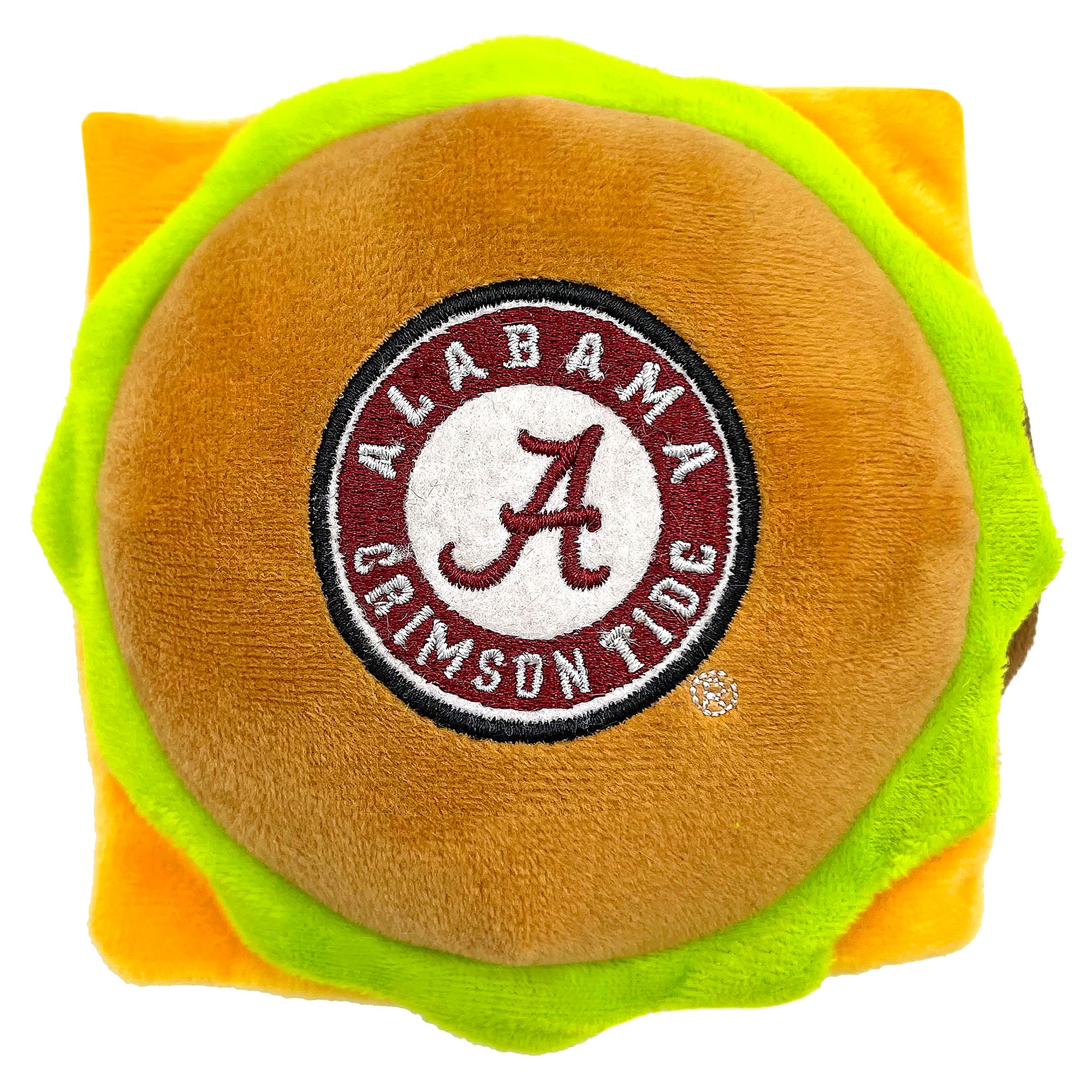 Pets First Alabama Plush Hamburger Dog Toy