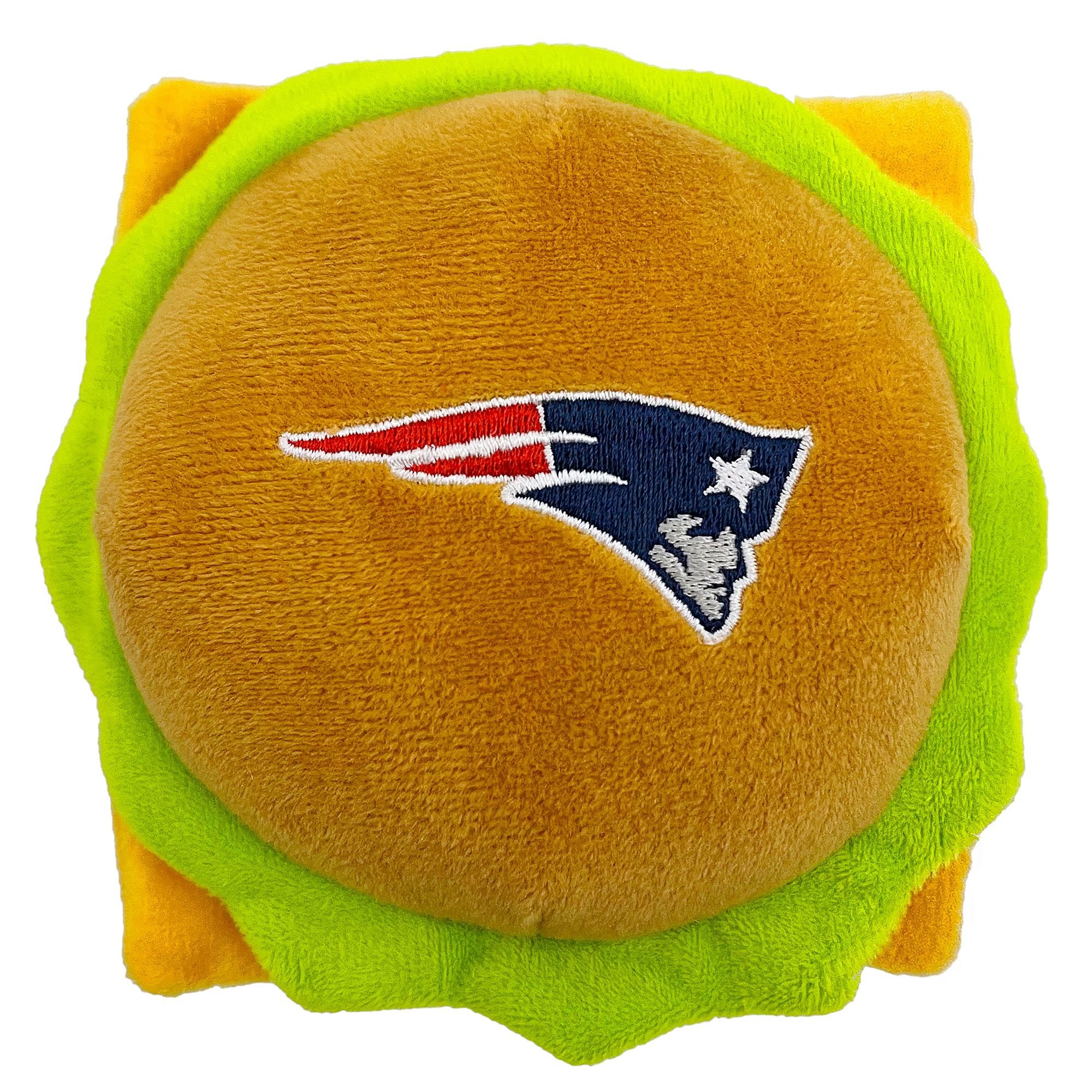 Pets First New England Patriots Plush Hamburger Dog Toy dog Plush