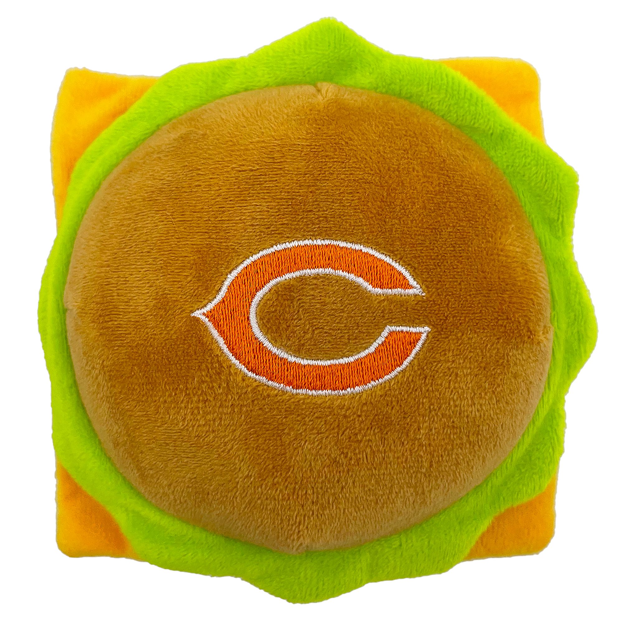 Pets First Chicago Bears Plush Hamburger Dog Toy