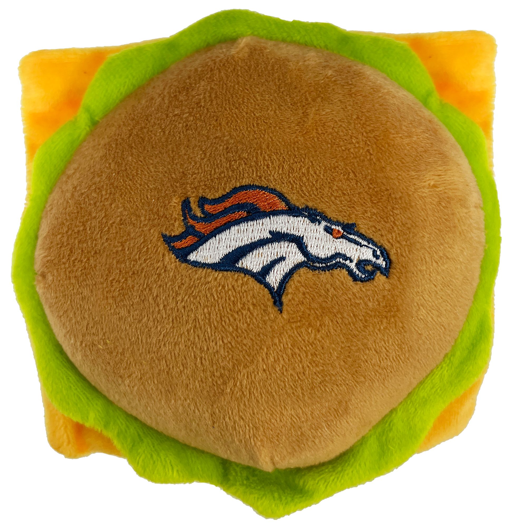 Pets First Denver Broncos Plush Hamburger Dog Toy dog Plush Toys