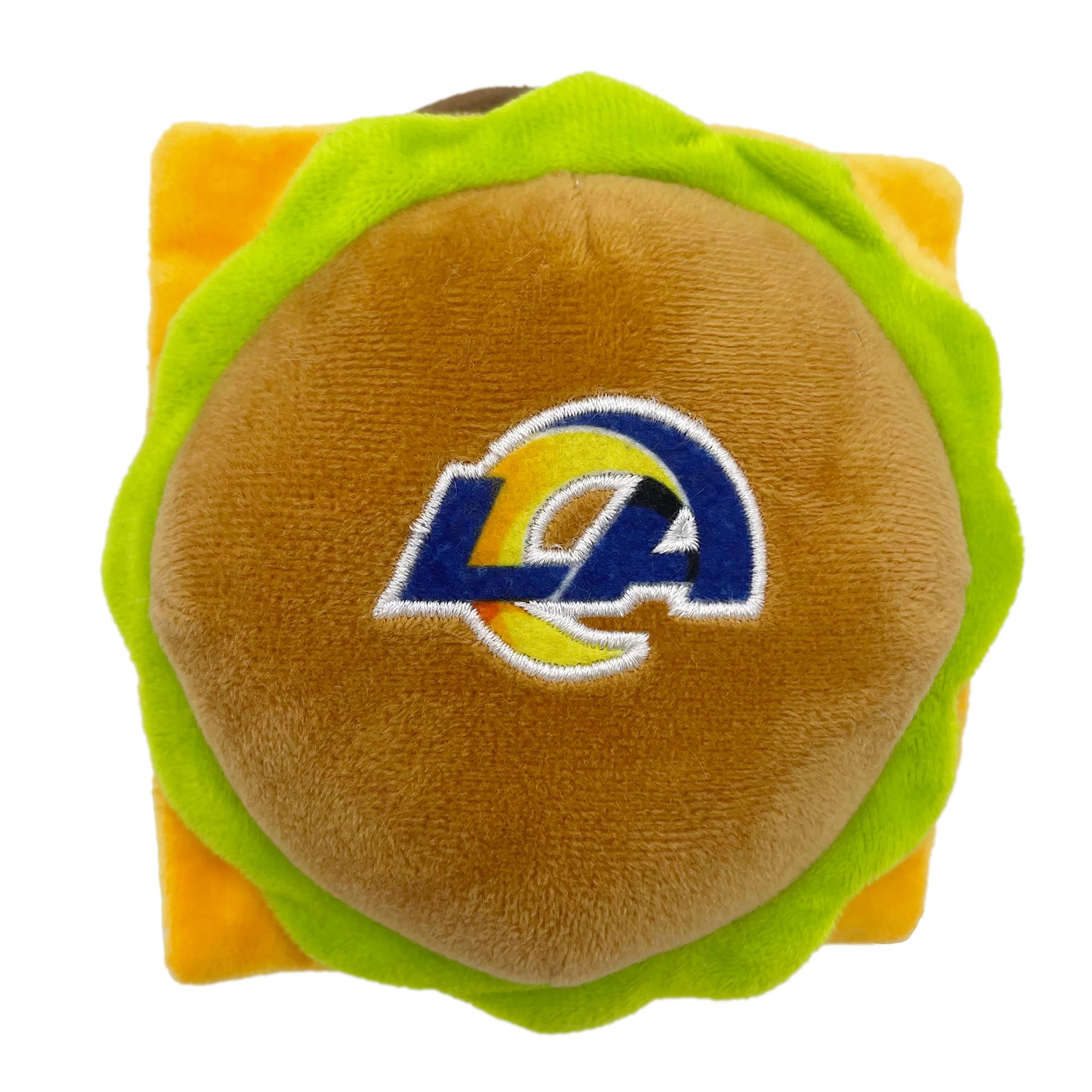 Pets First Los Angeles Rams Plush Hamburger Dog Toy