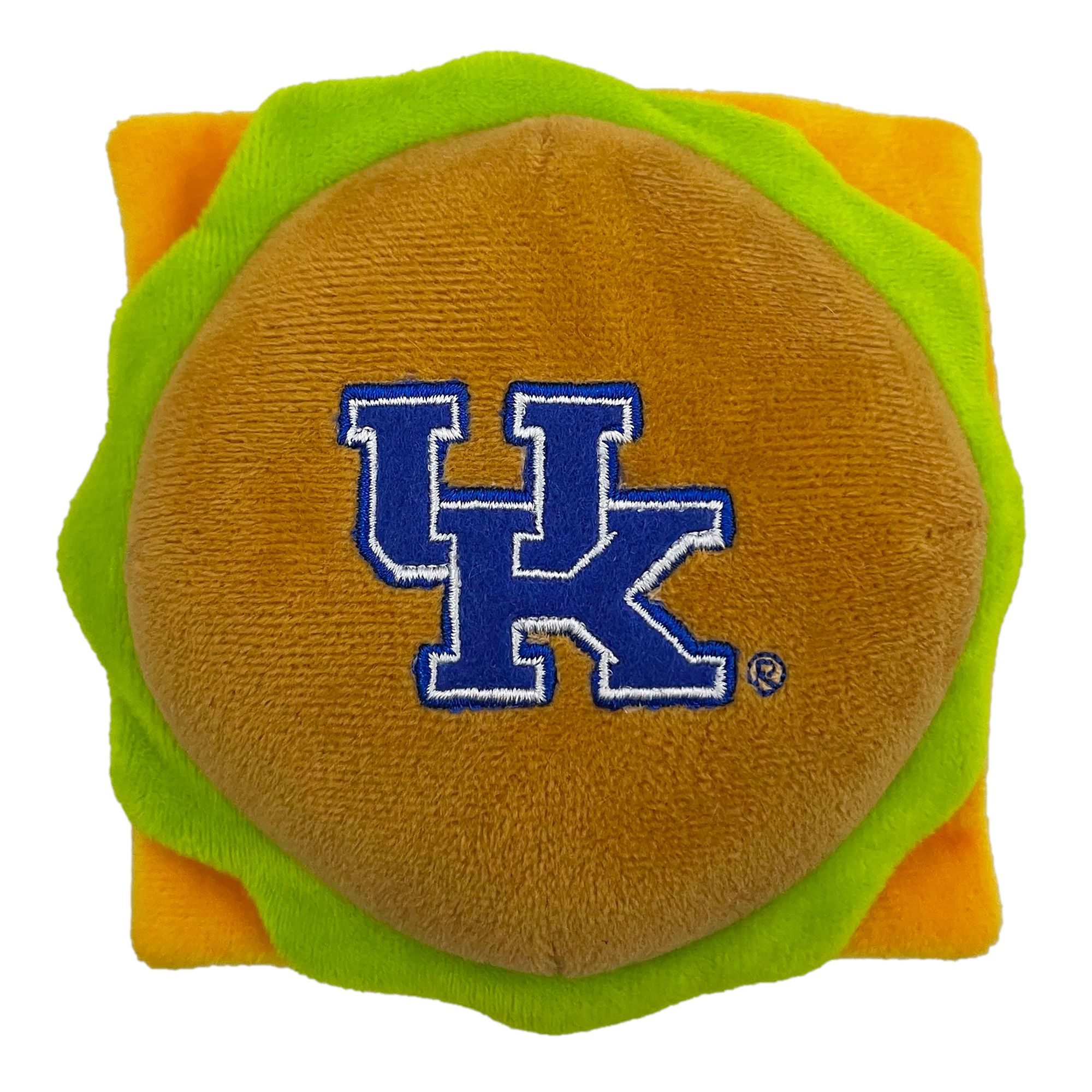 Pets First Kentucky Plush Hamburger Dog Toy