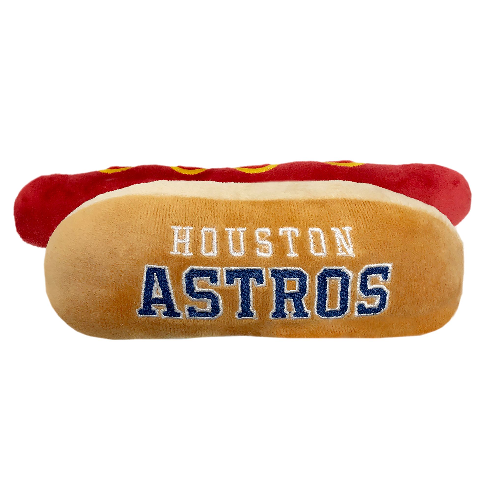 Pets First Houston Astros Plush Hot Dog Dog Toy dog Plush Toys PetSmart