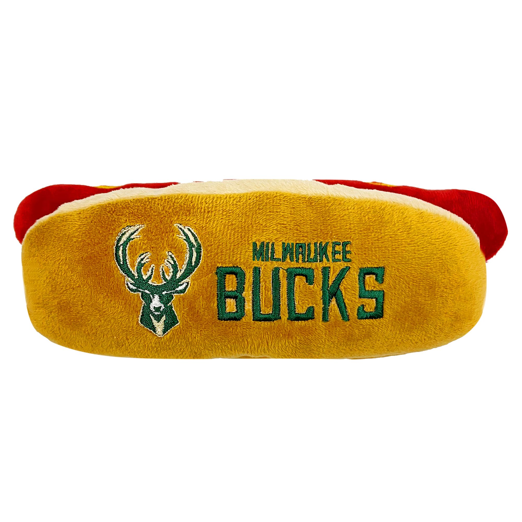 Pets First Milwaukee Bucks Plush Hot Dog Dog Toy dog Plush Toys