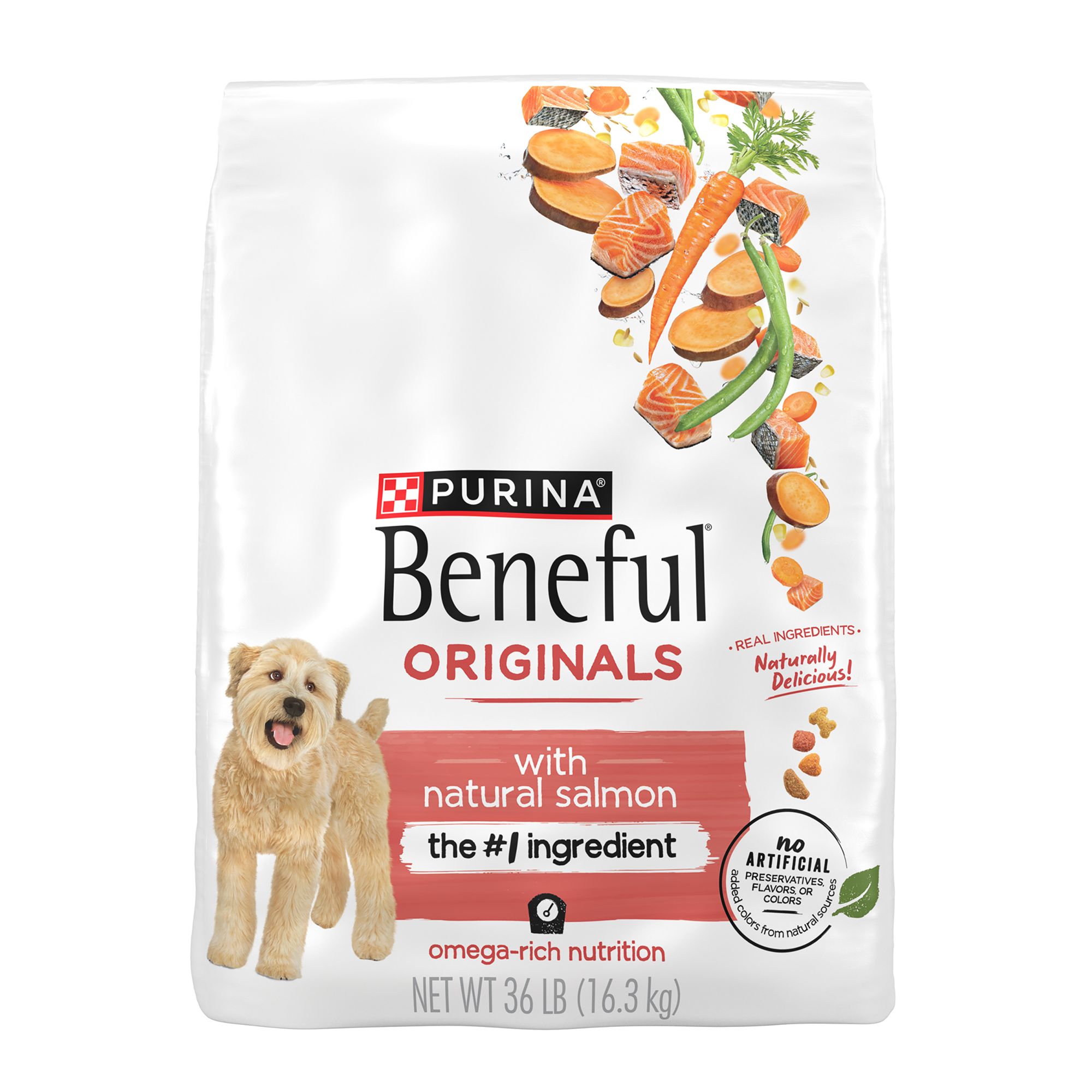 Purina Beneful Originals Adult Dog Dry Food Natural, Salmon