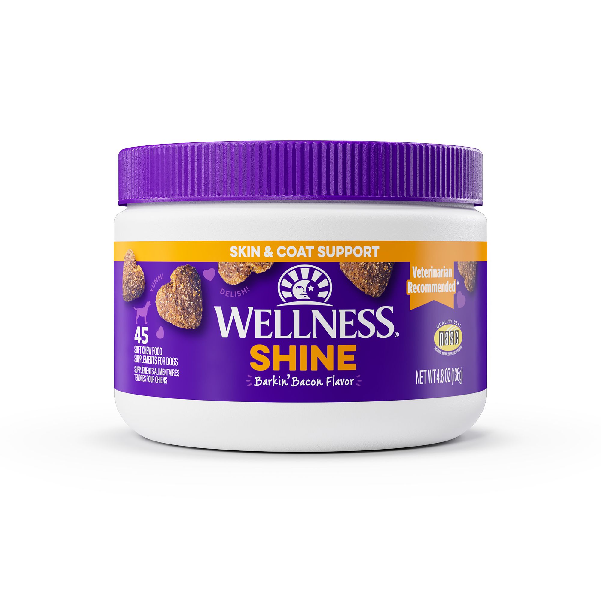 Wellness® Shine Skin & Coat Support Soft Chews dog Vitamins