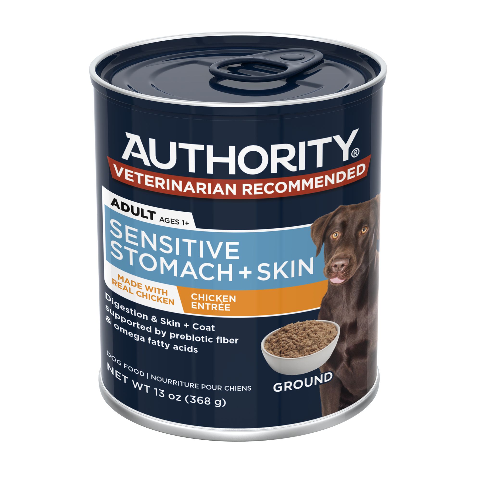 Authority Sensitive Stomach & Skin Chicken Entree Adult Dog Wet Food