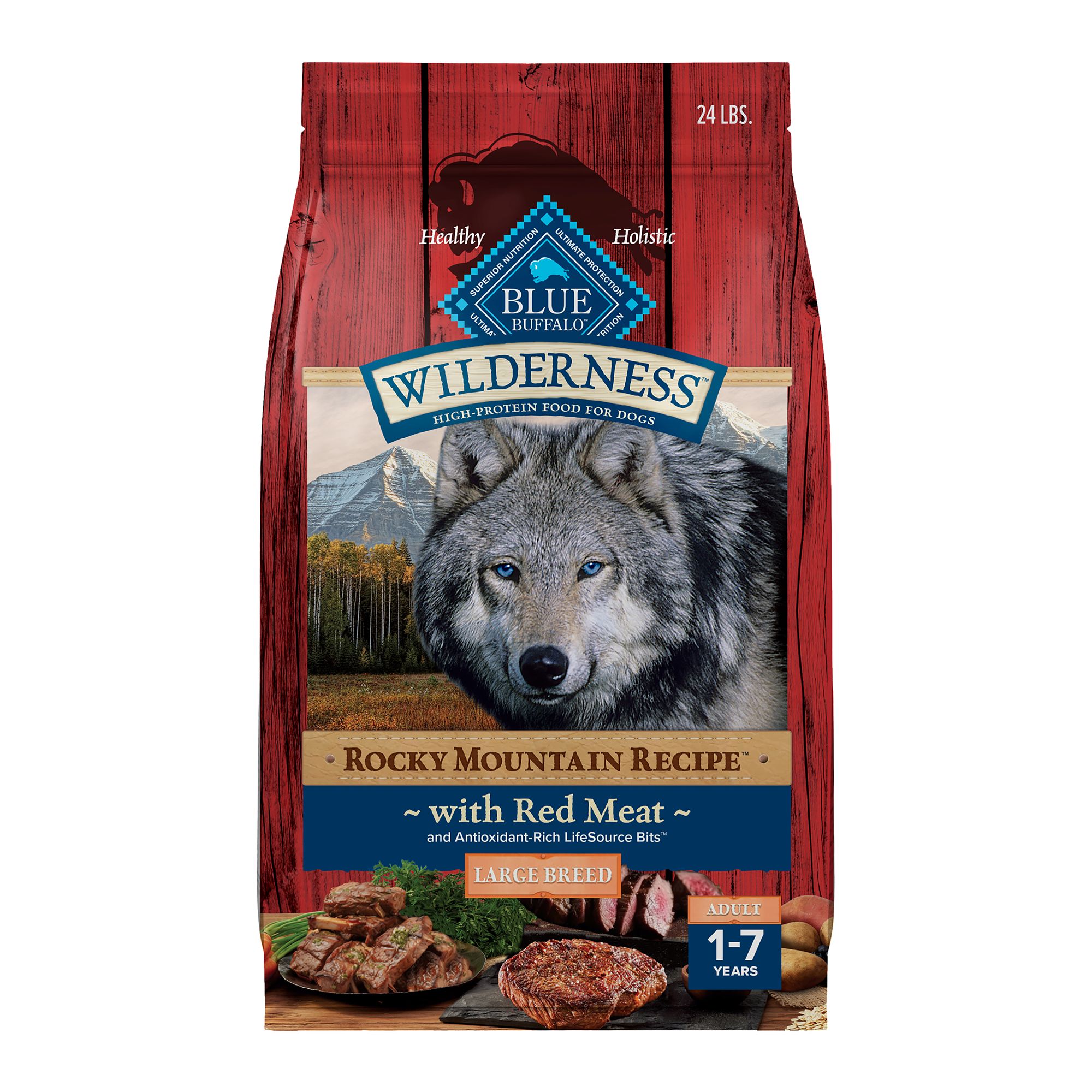 BLUE Wilderness Rocky Mountain Recipe Large Breed Adult Dog Dry Food Beef dog Dry Food