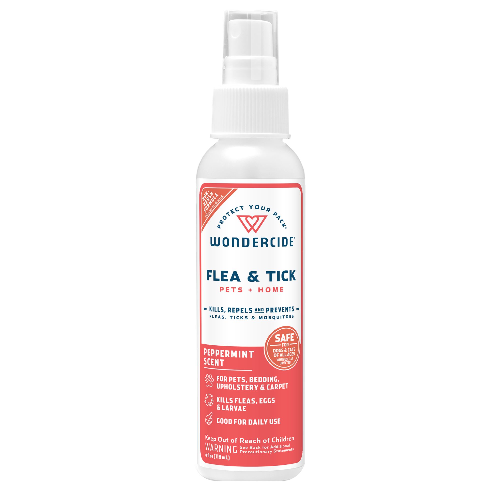 Wondercide Peppermint Scent Flea & Tick Spray for Pets and Home dog