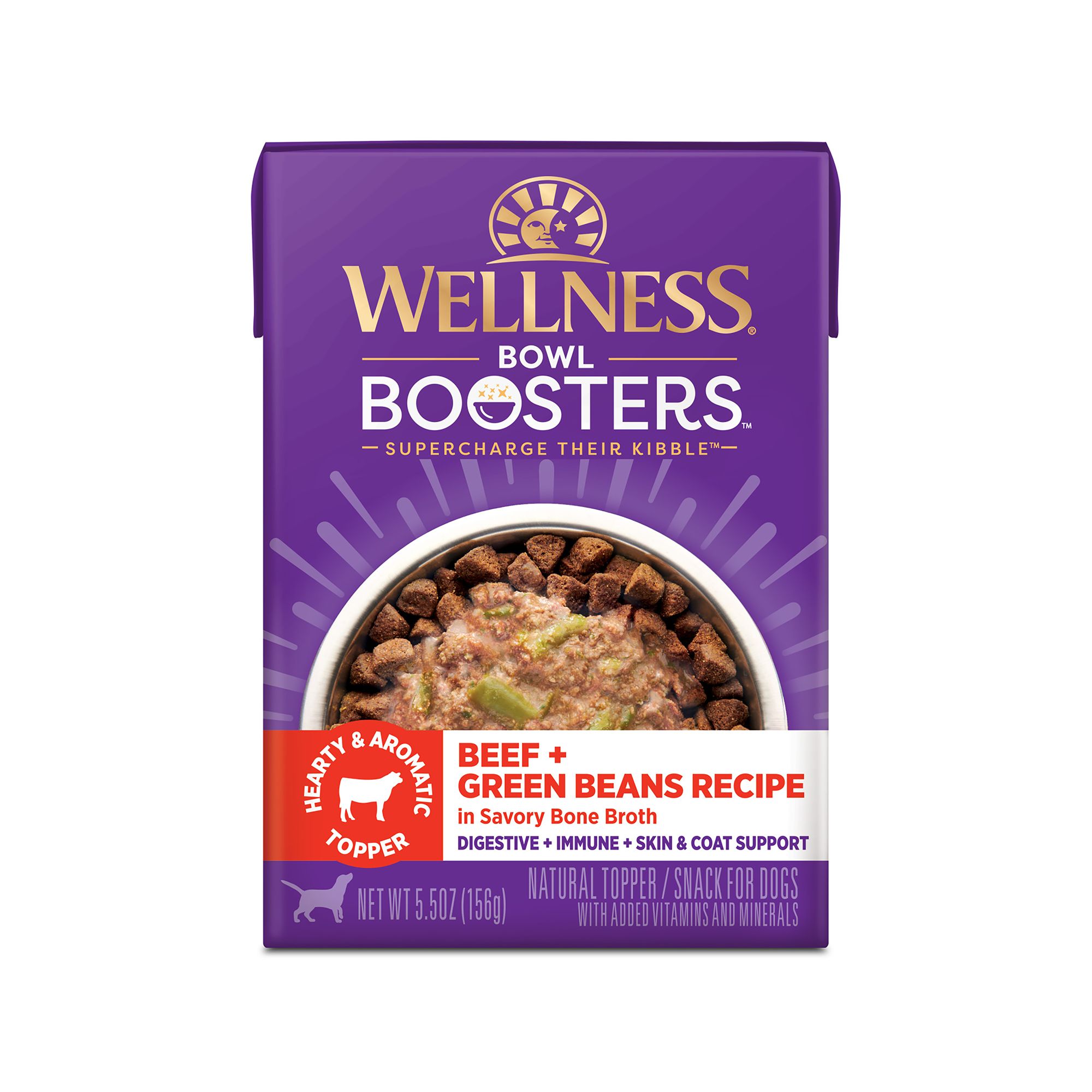 Wellness Bowl Boosters Stews Natural Topper for Dogs 5.5 OZ Carton