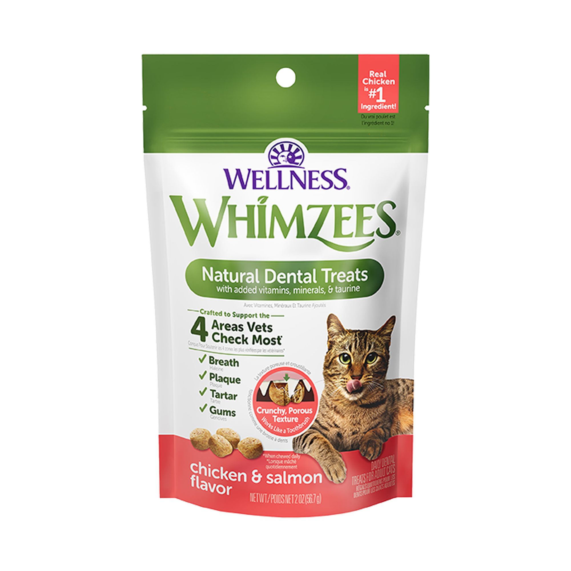 Whimzees Dental Cat Treat Salmon cat Treats PetSmart