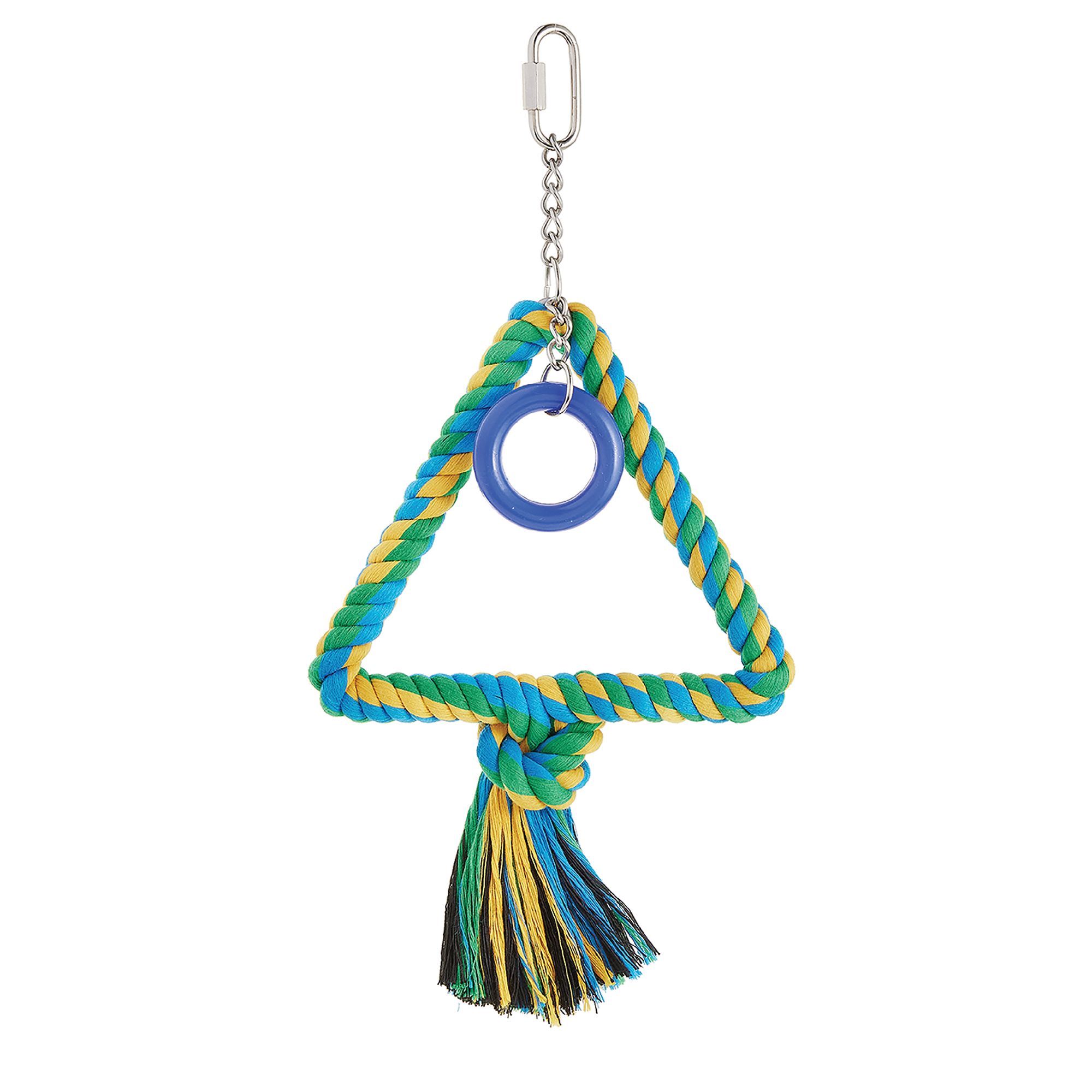 All Living Things® Triangle Rope Swing bird Perches & Swings PetSmart