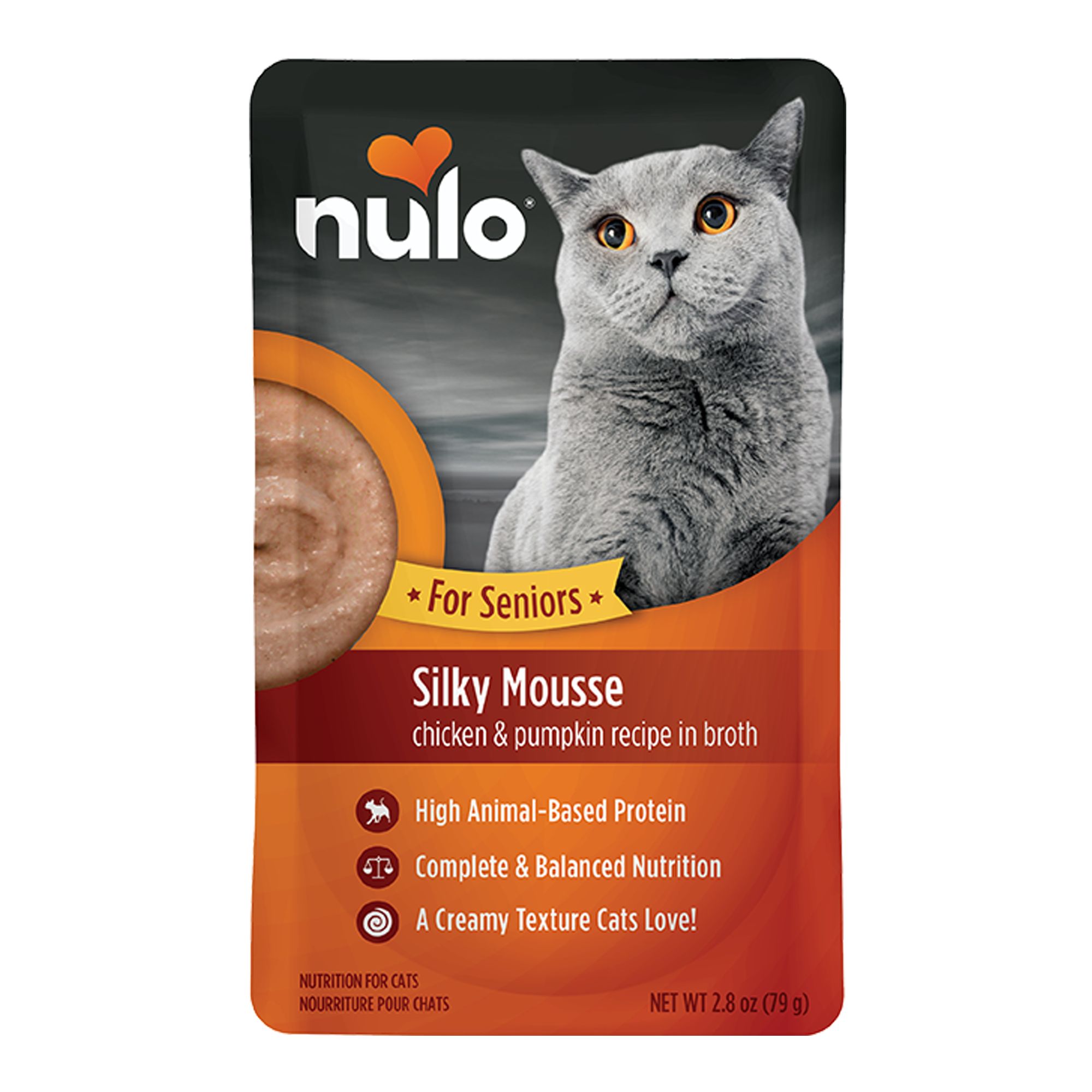Nulo MedalSeries Senior Wet Cat Food HighProtein, Silky Mousse, 2.8