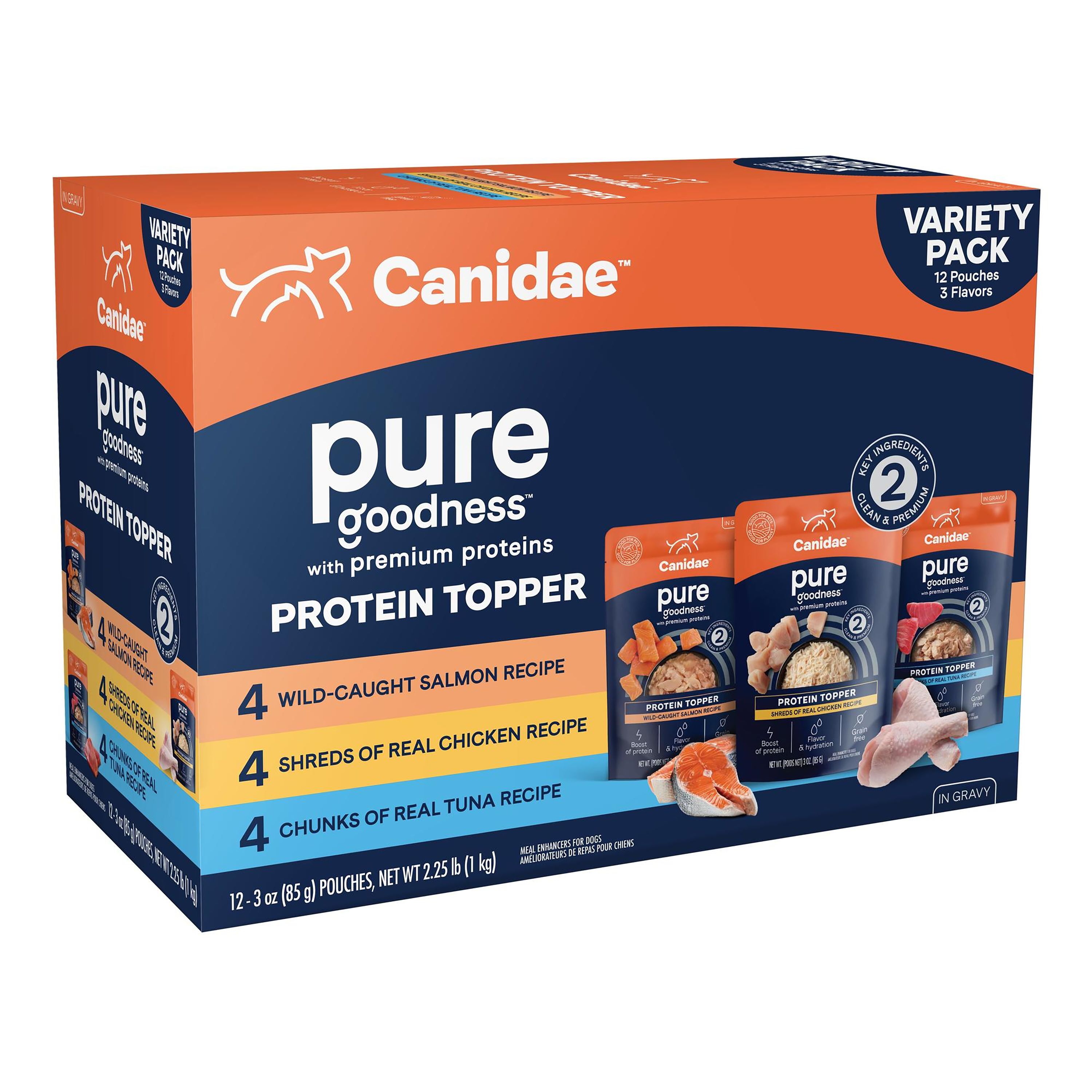 Canidae Pure Goodness Protein Topper For Dogs Premium Proteins, 12 Ct
