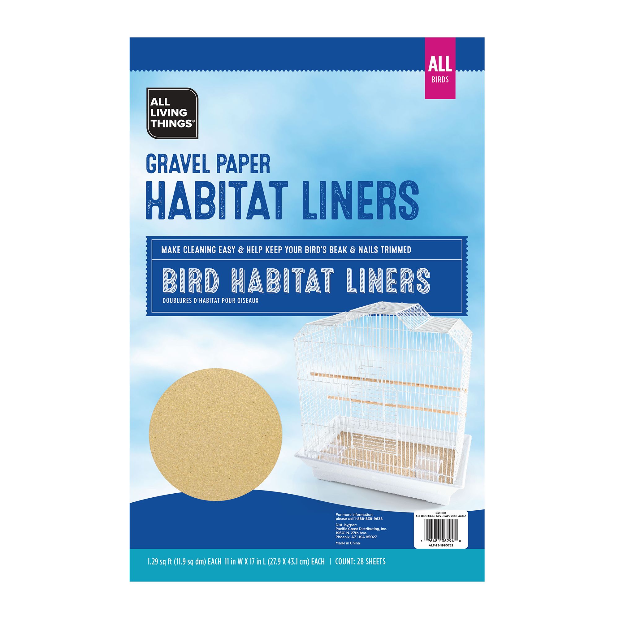 All Living Things® Gravel Paper bird Litter & Bedding PetSmart