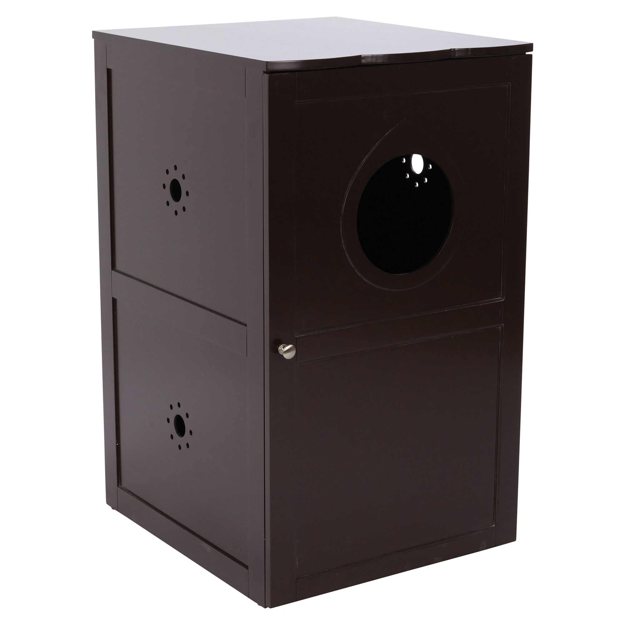 TRIXIE 2Story Furniture Style Litter Box Enclosure and Pet Home cat