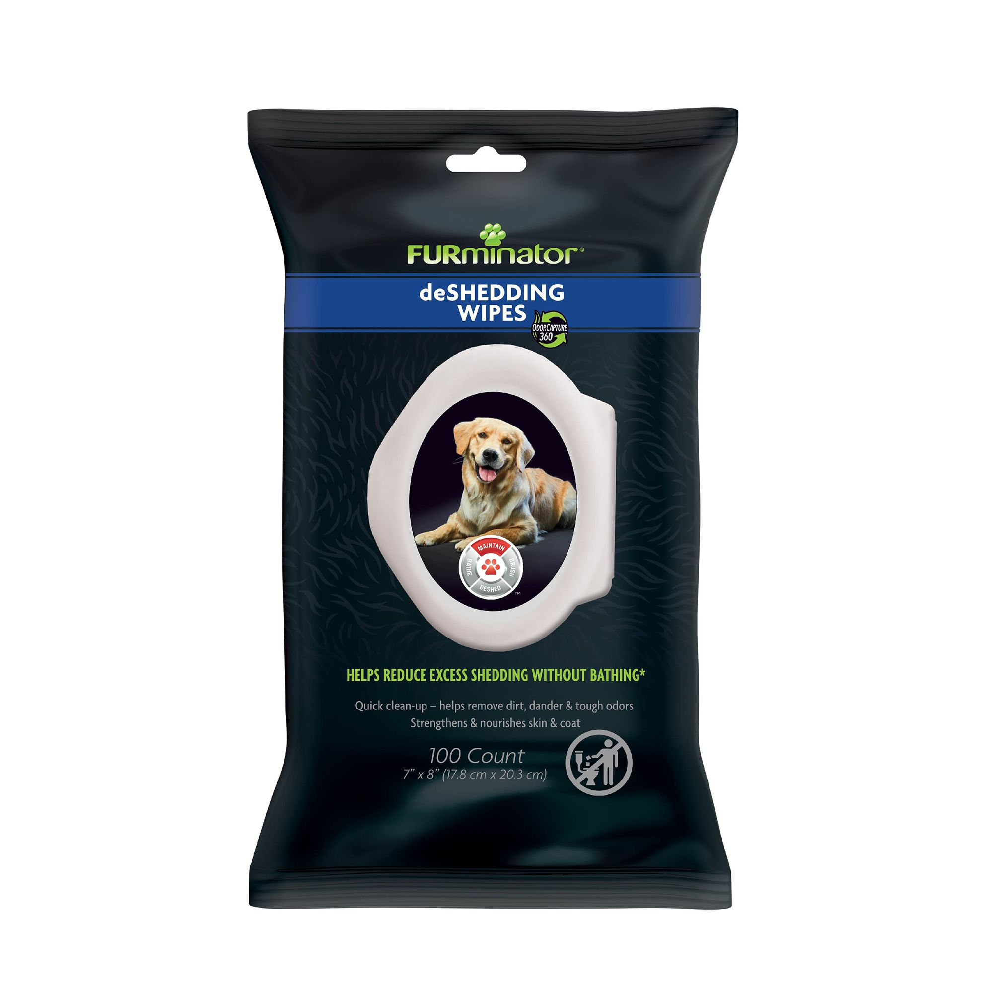 FURminator® deShedding Grooming Wipes dog Wipes & Deodorizers PetSmart
