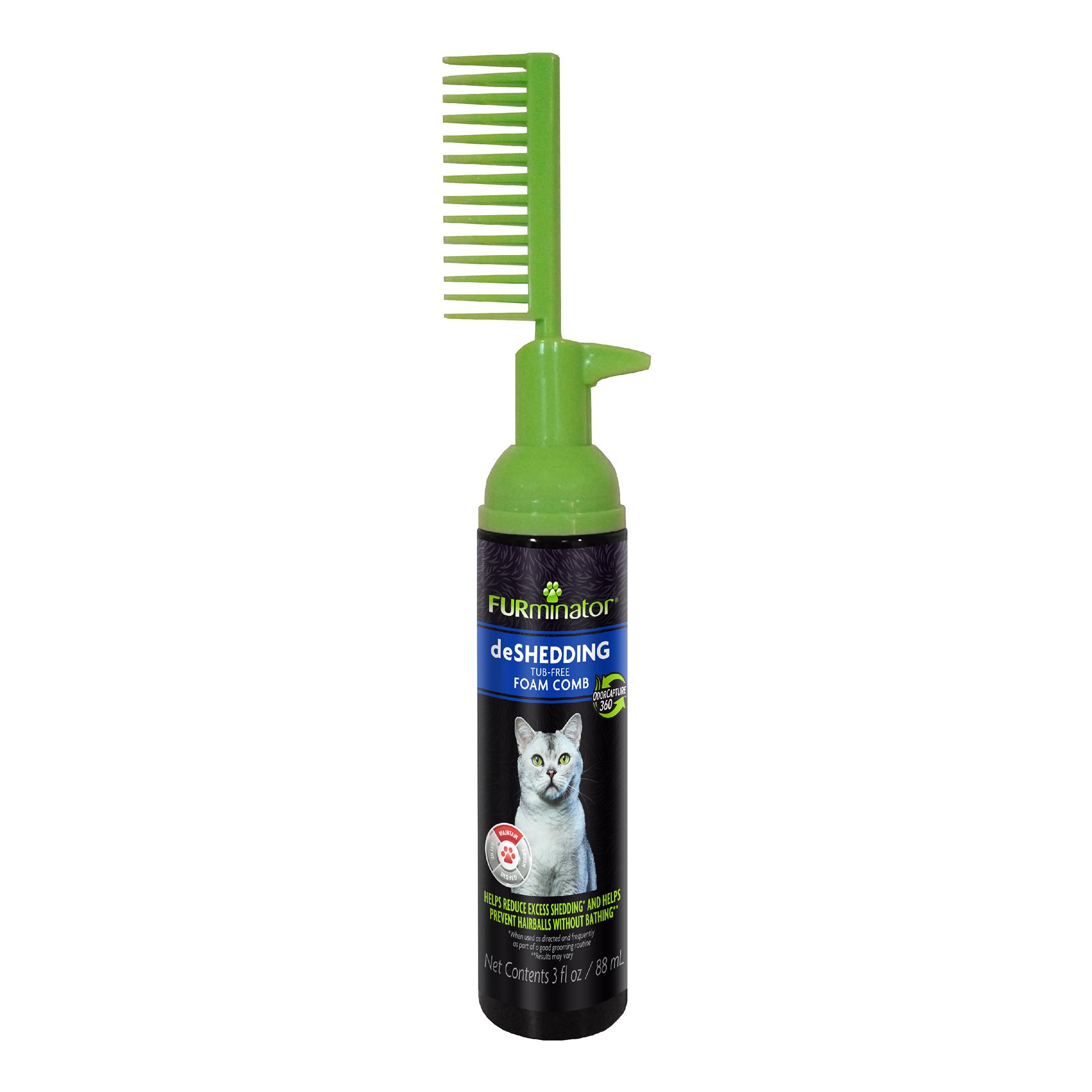 FURminator TubFree deShedding Cat Foam Comb cat Shampoos