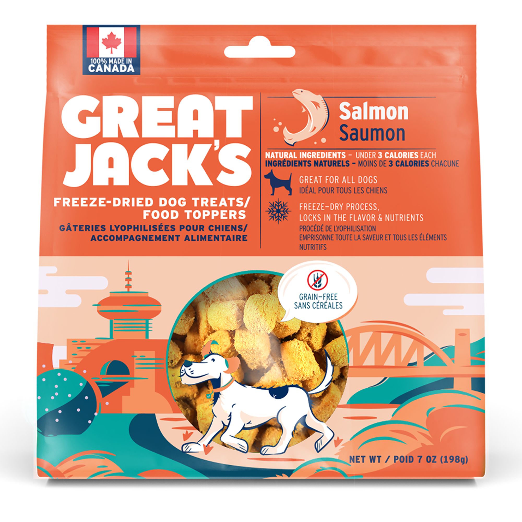 Great Jack's Dog Treats Salmon dog Food Toppers PetSmart