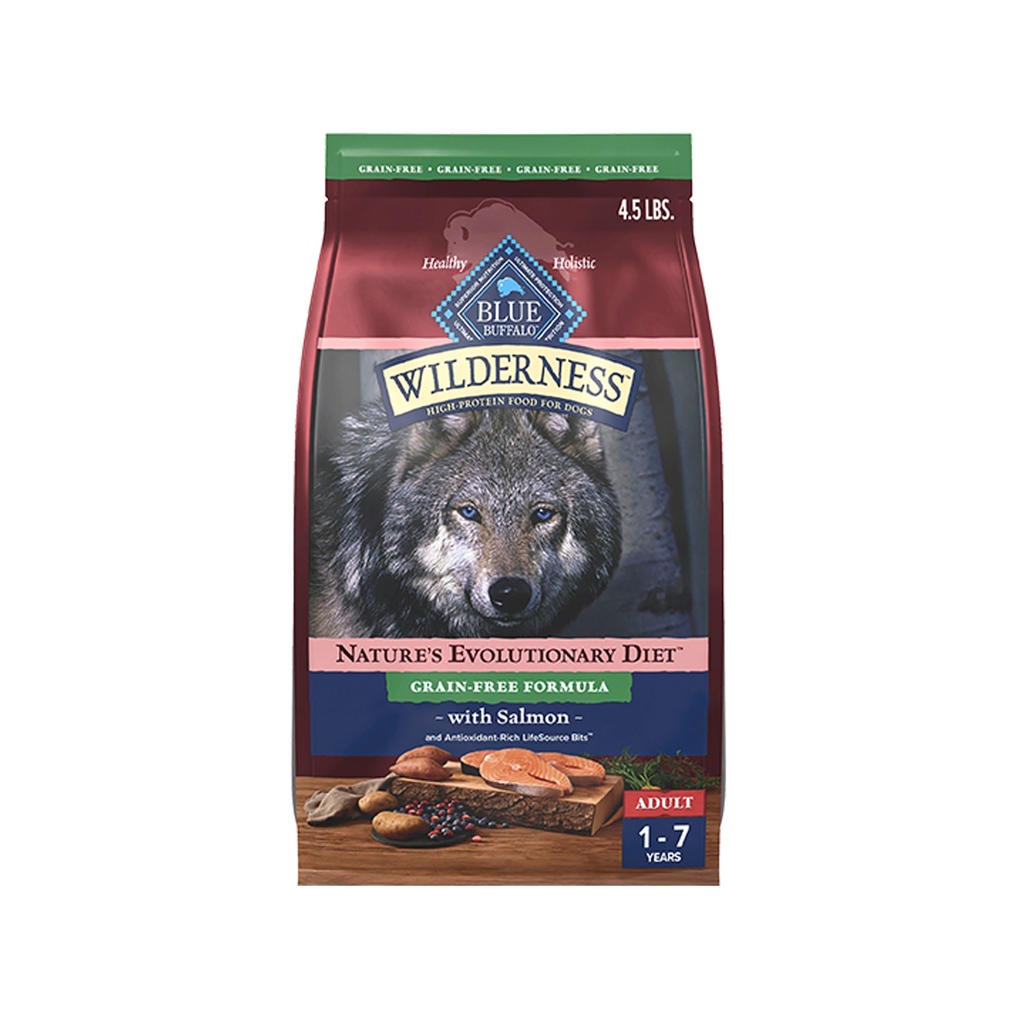 Blue Buffalo Wilderness Grain Free Adult Dog Dry Food High Protein