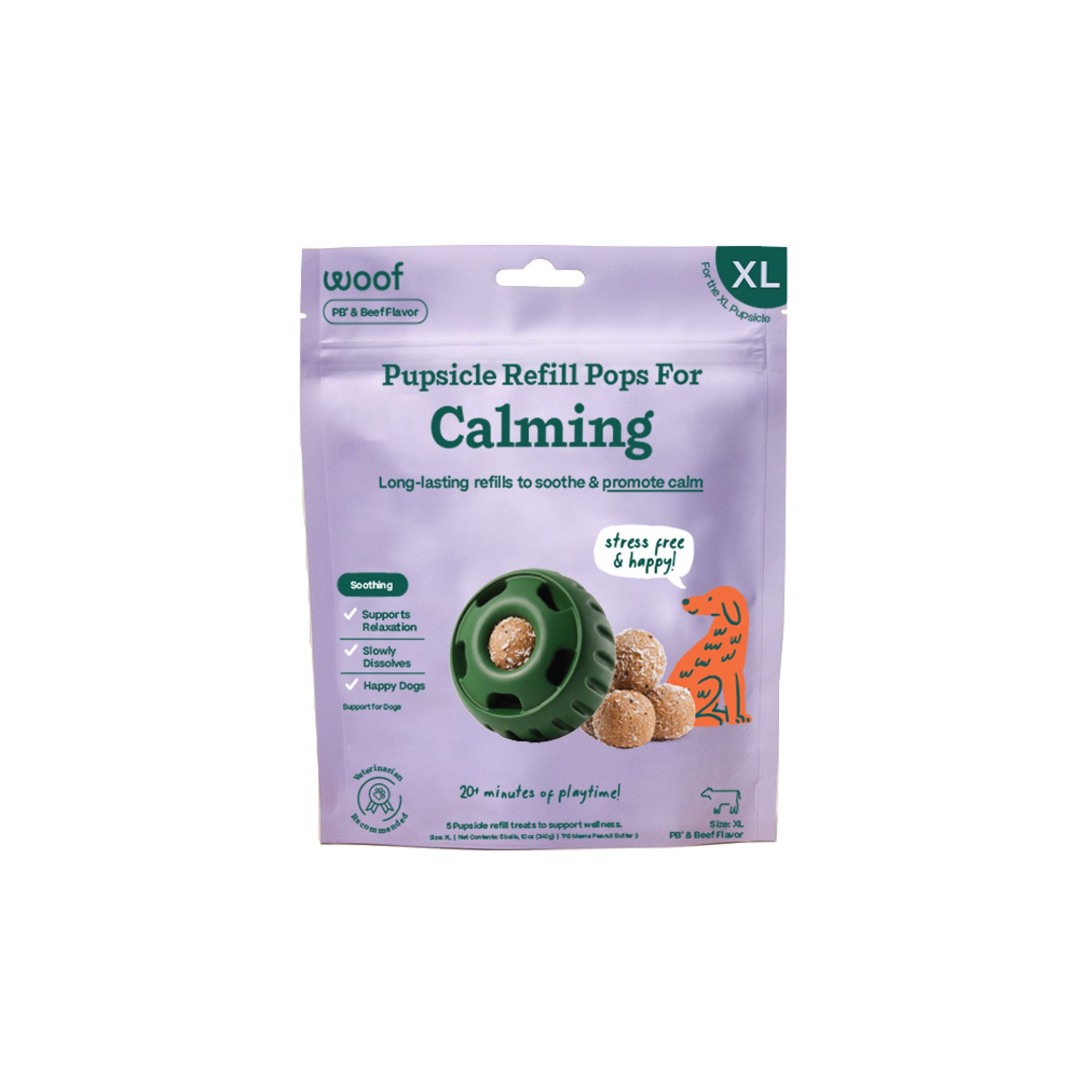 WOOF Calming Pupsicle Pops Refill dog Interactive Toys PetSmart