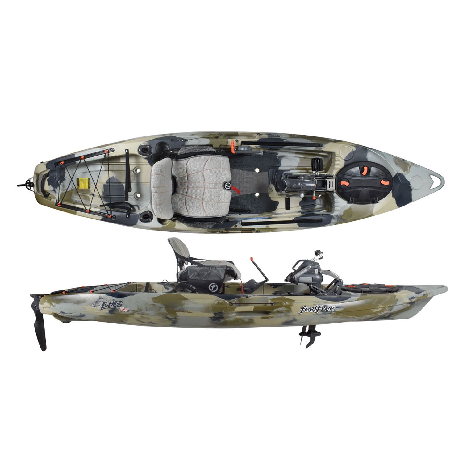 Feelfree Lure 11.5 Kayak with Overdrive Pedal Drive AustinKayak