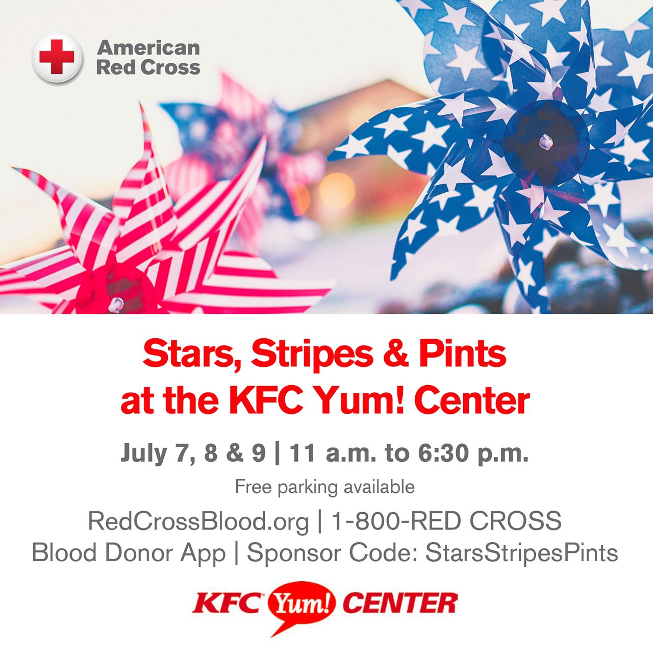 Red Cross, KFC YUM! Center Host Blood Drive