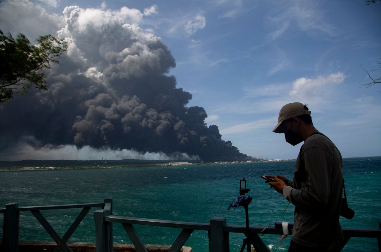 Fire at Cuba oil facility spreads as 3rd tank ignites