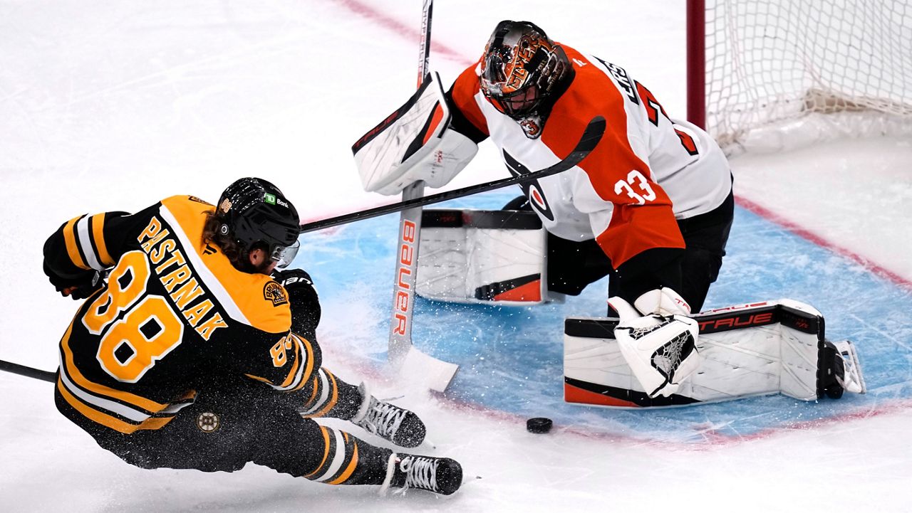 Ersson stops 23 shots in Flyers 20 win over Bruins